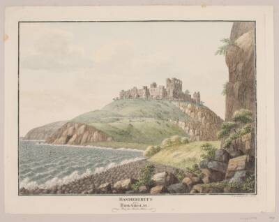 Hammershus på Bornholm. Set fra sydsiden