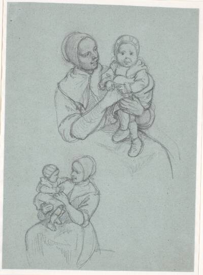 To studier af dalkalla med barn