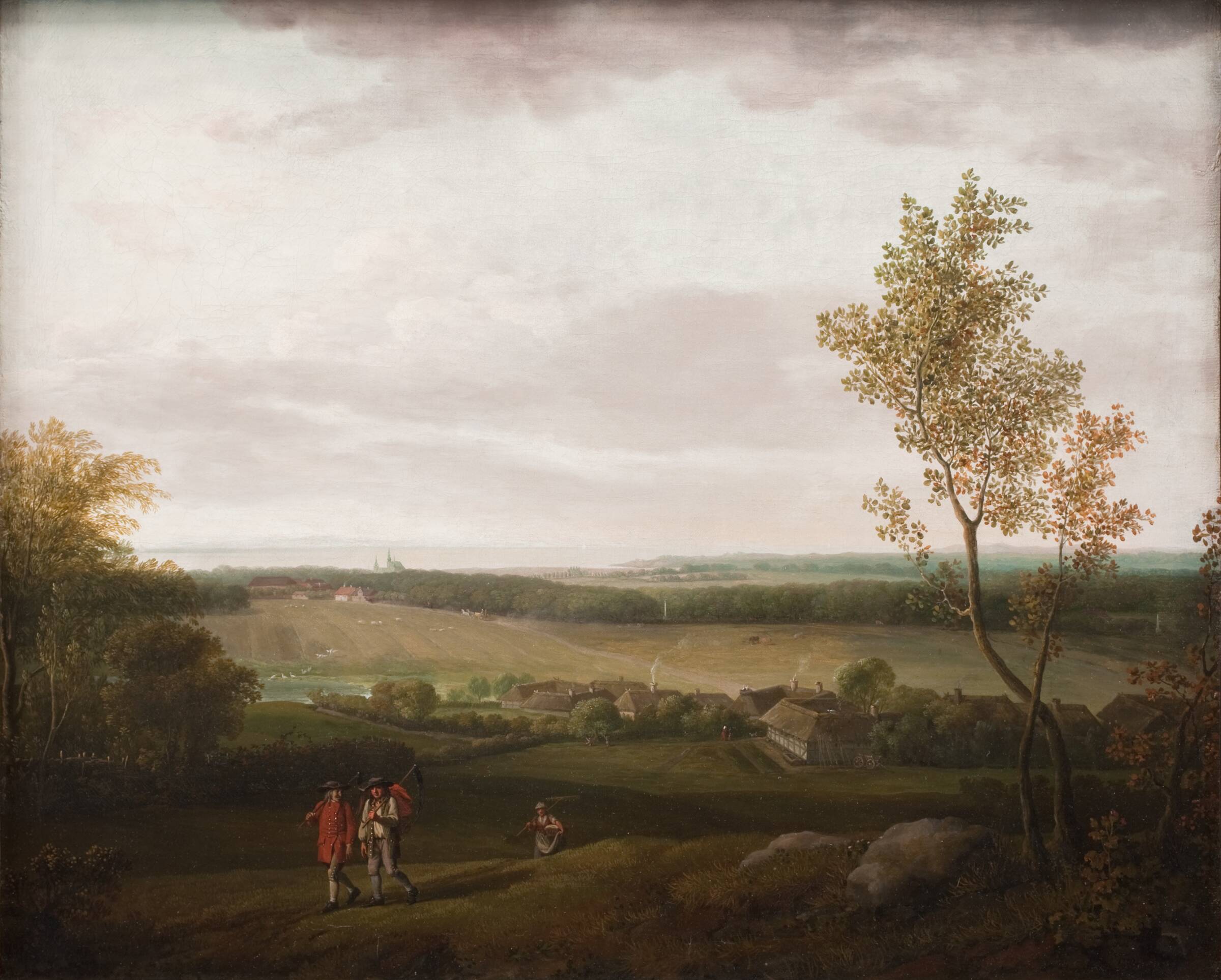 Prospekt af egnen om Jægerspris, Jens Juel, 1782