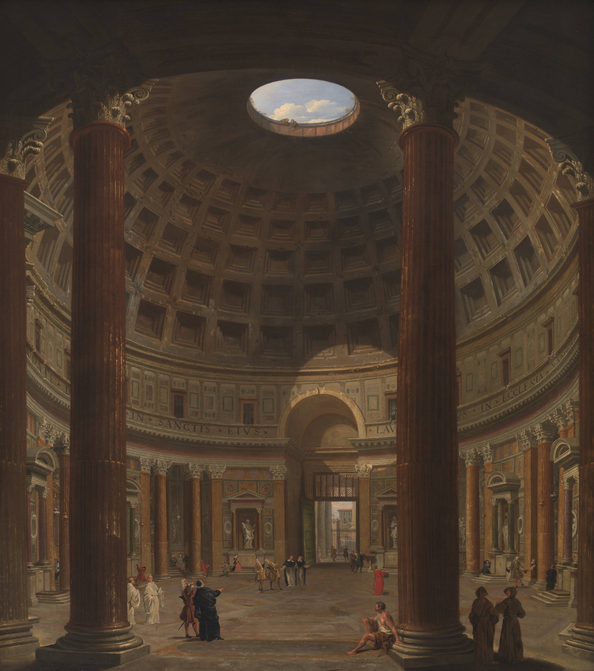Det indre af Pantheon i Rom, Giovanni Paolo Pannini, 1706-1765