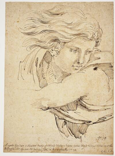 Head of an angel; after Raphael
