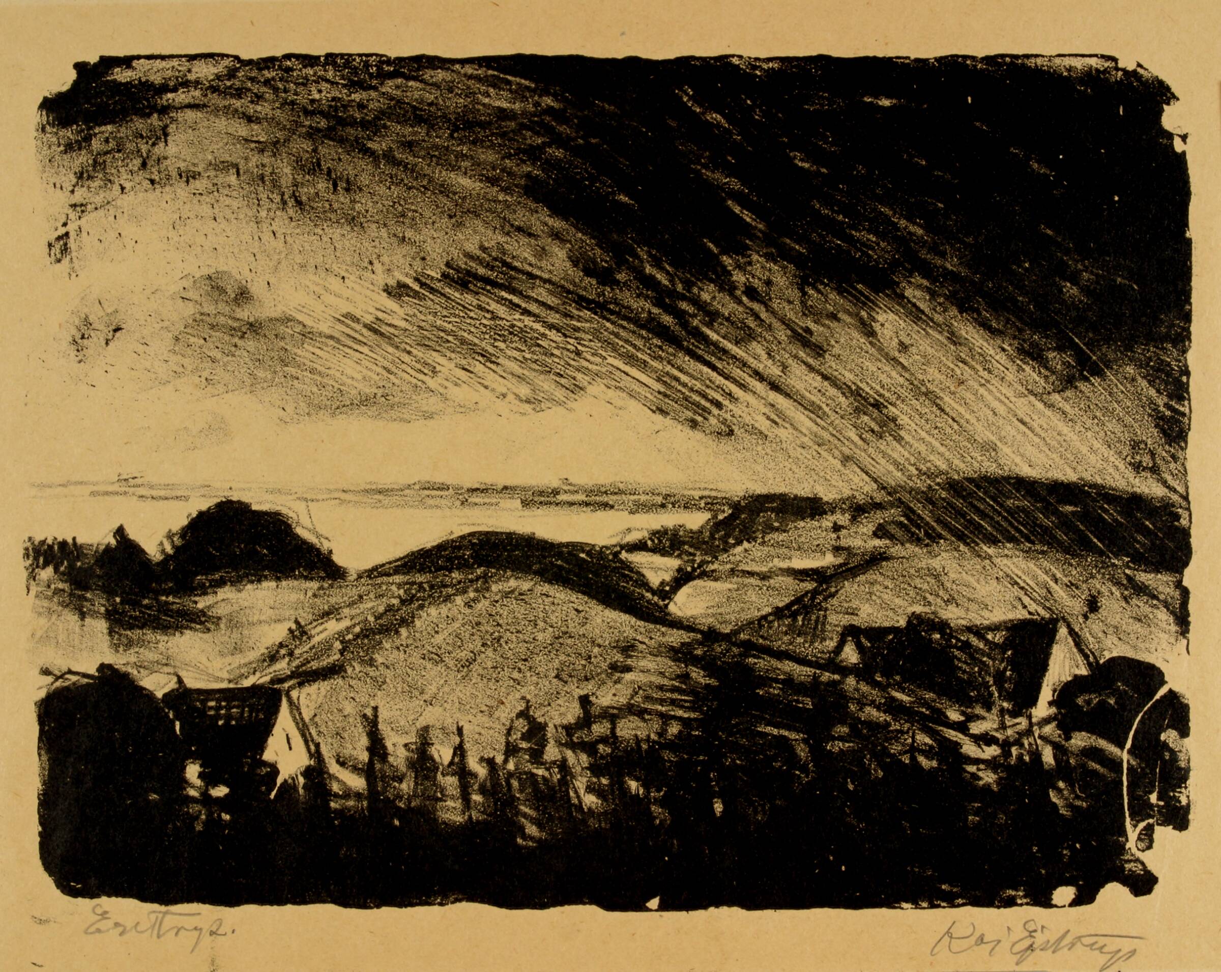 Landskab. Odsherred, Kaj Ejstrup, 1931