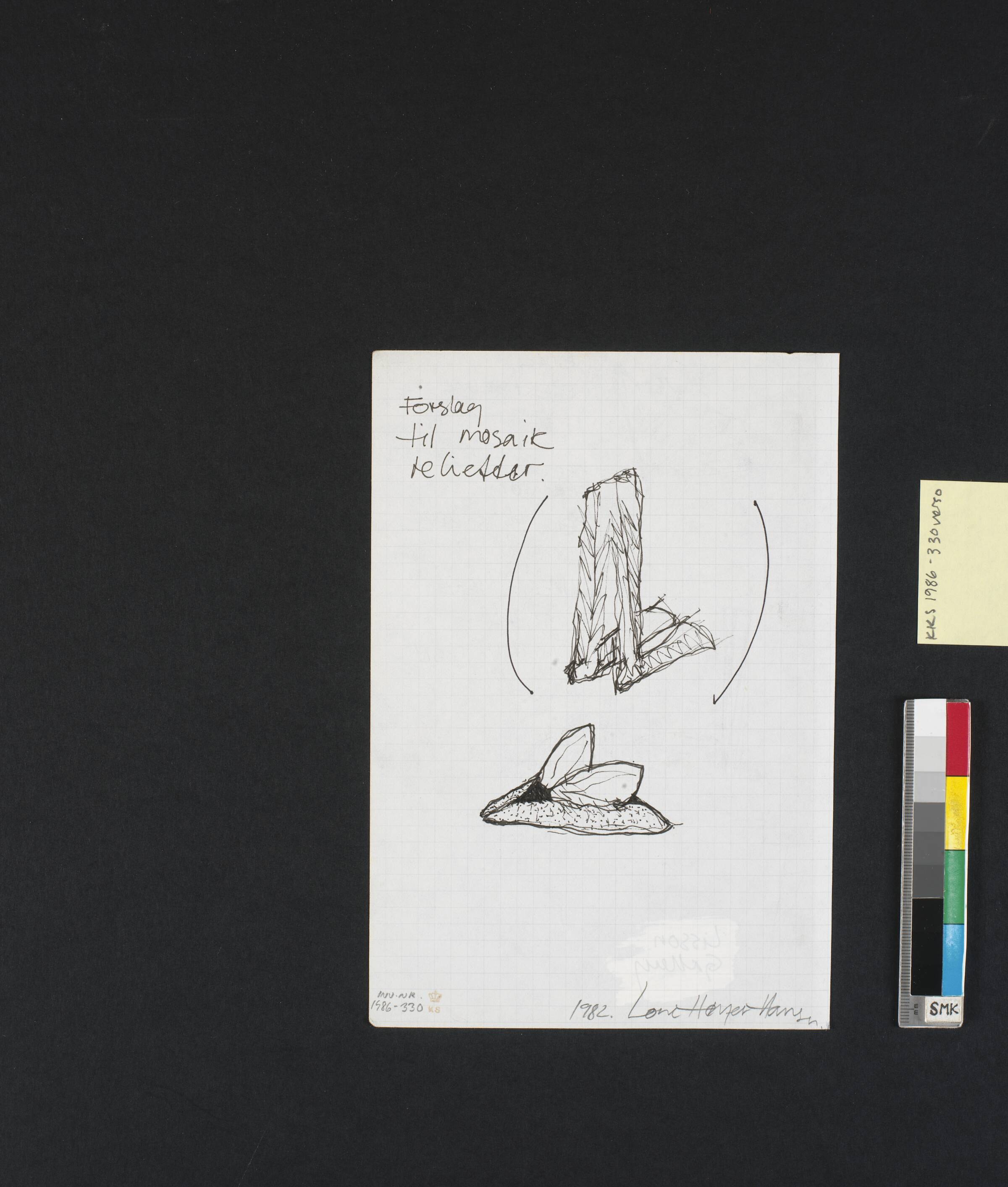 Tegning, Lone Høyer Hansen, 1982