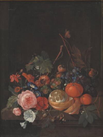 Blomster og frugt