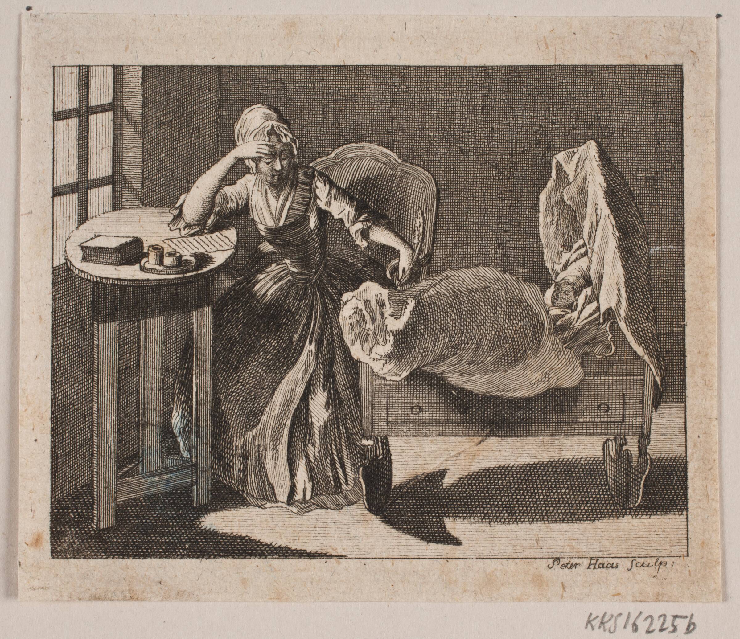 Vignet til "Sophies Reise fra Memel til Sachsen", Peter Haas, 1782