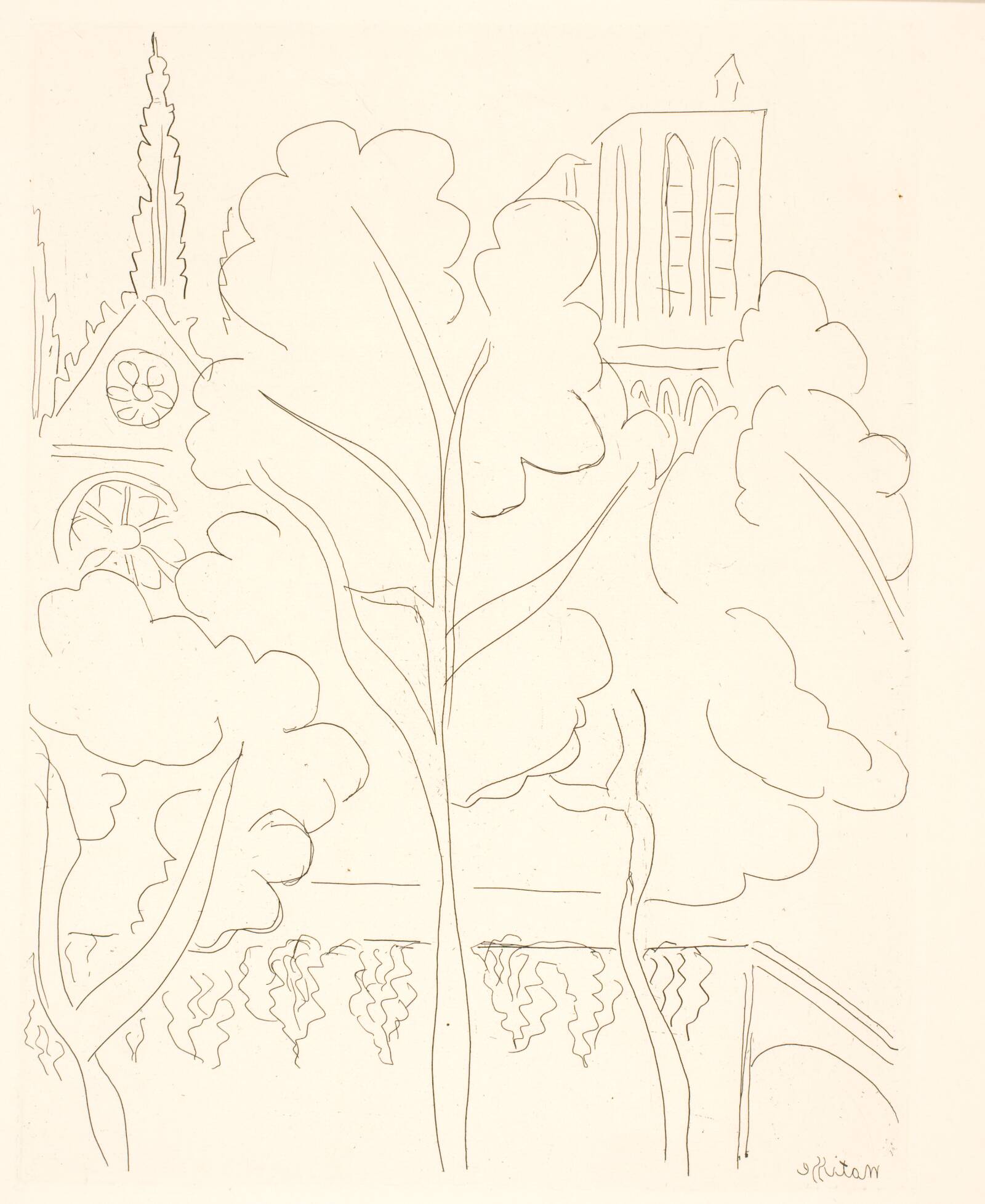 Notre Dame, Paris, Henri Matisse, 1937