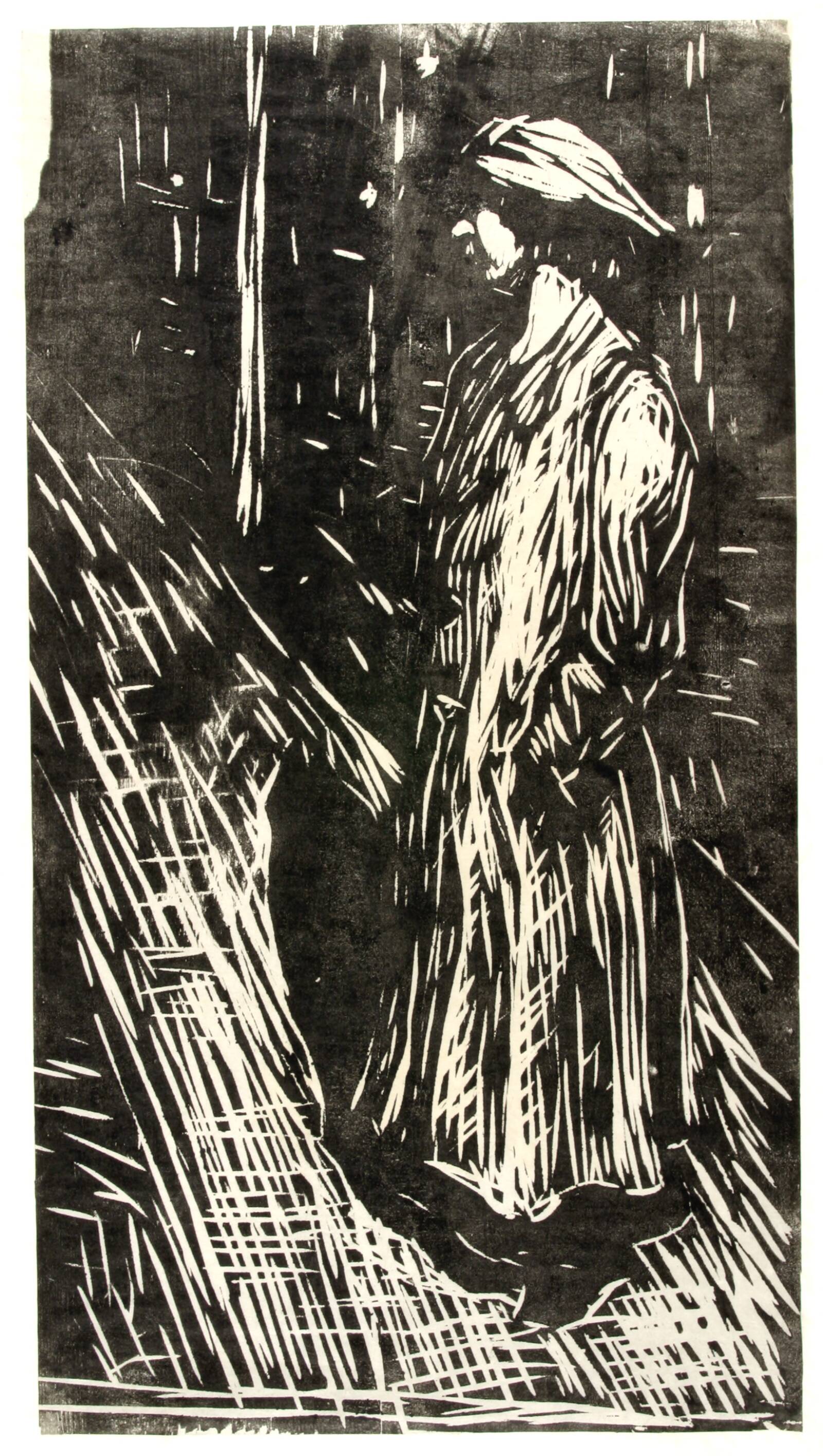 Kvinde på gaden, Aksel Jørgensen, 1908