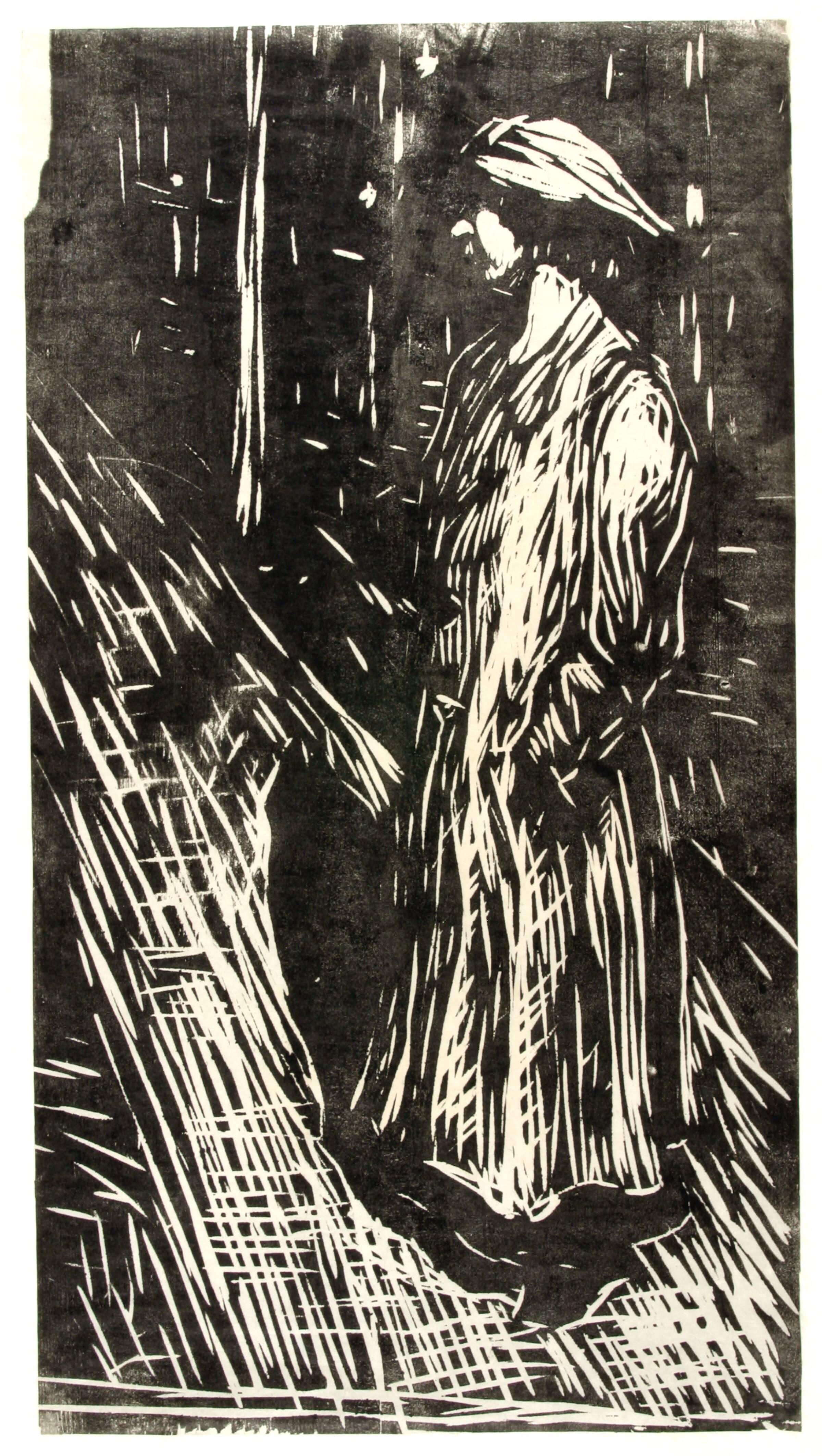 Kvinde på gaden, Aksel Jørgensen, 1908