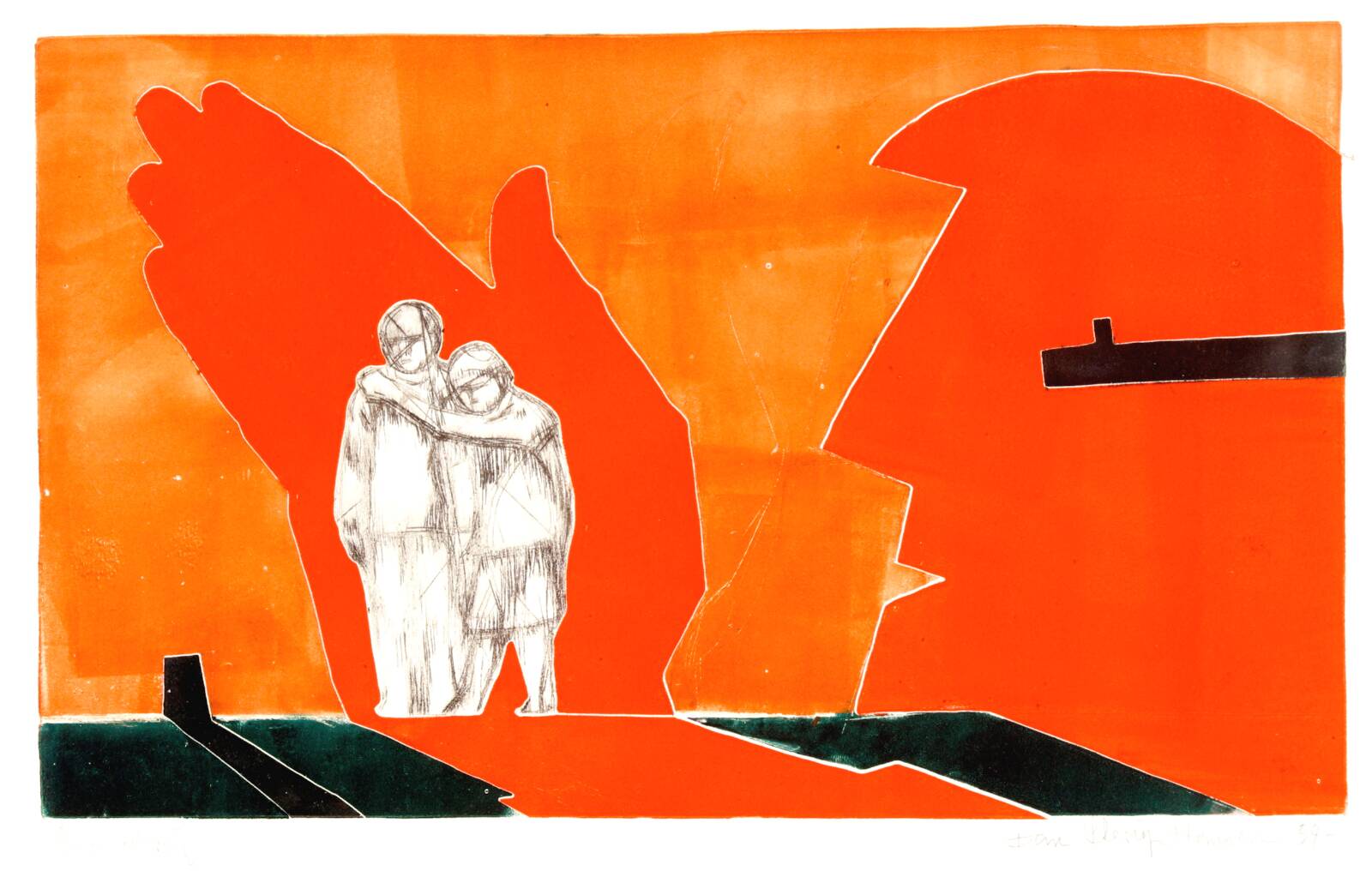 Truende skygge, Dan Sterup-Hansen, 1954