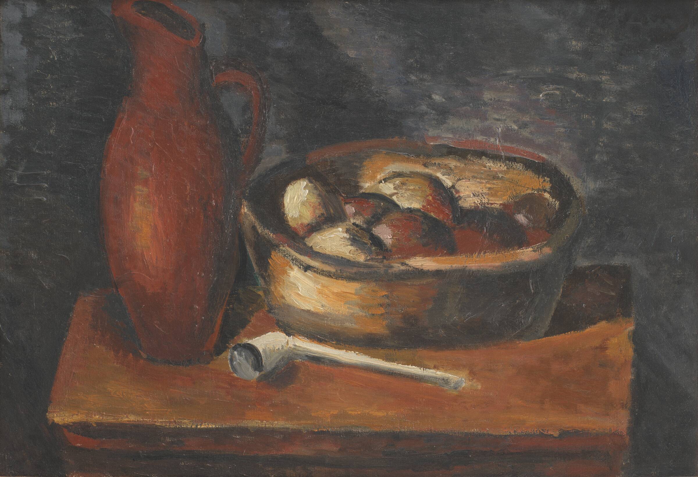 Opstilling med pibe, André Derain, 1911