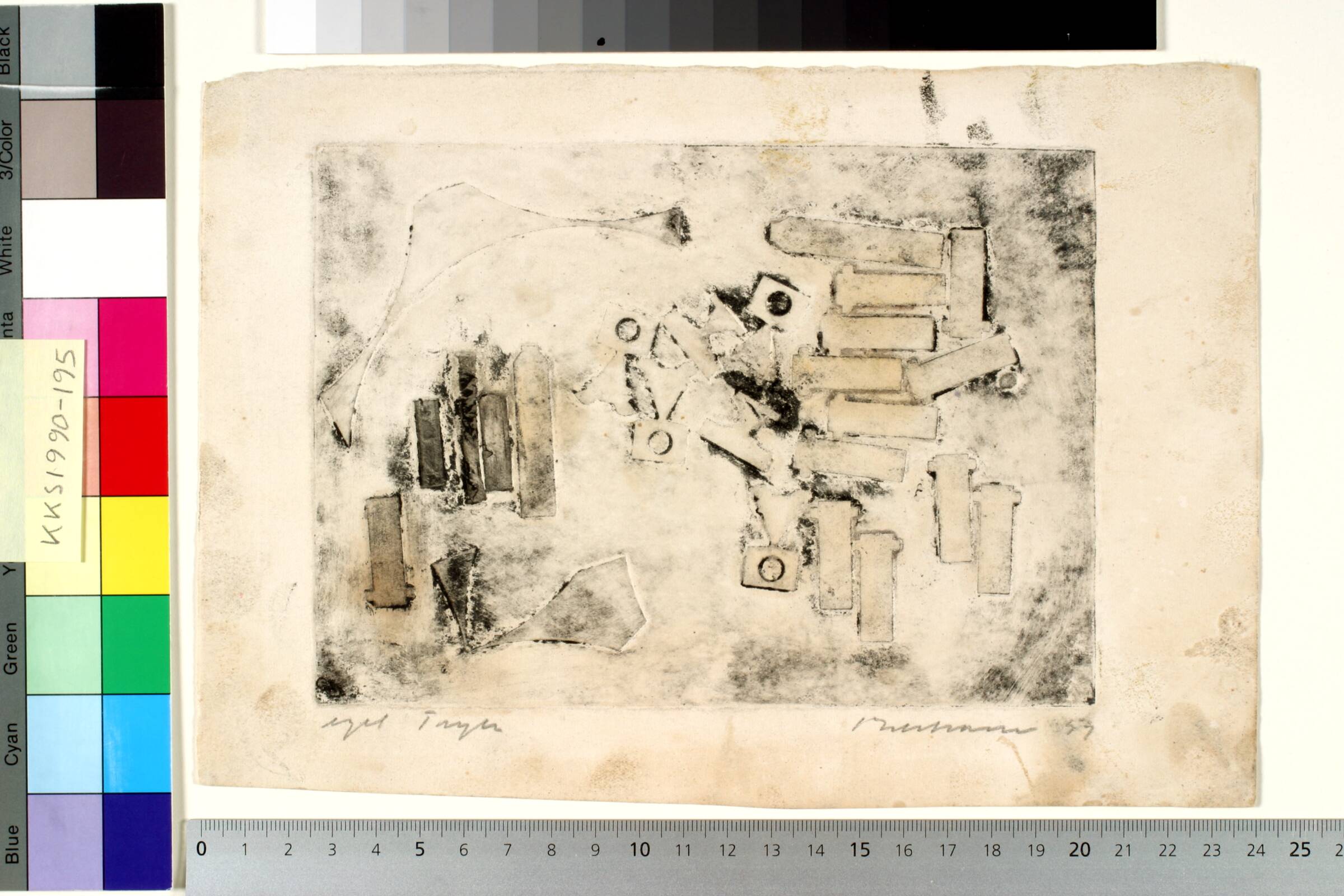 Relieftryk, Helge Bertram, 1959