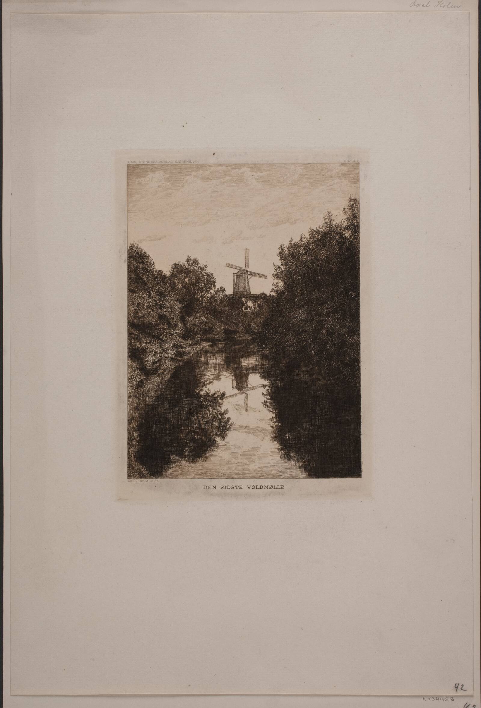 Den sidste voldmølle, Axel Holm, 1861-1935