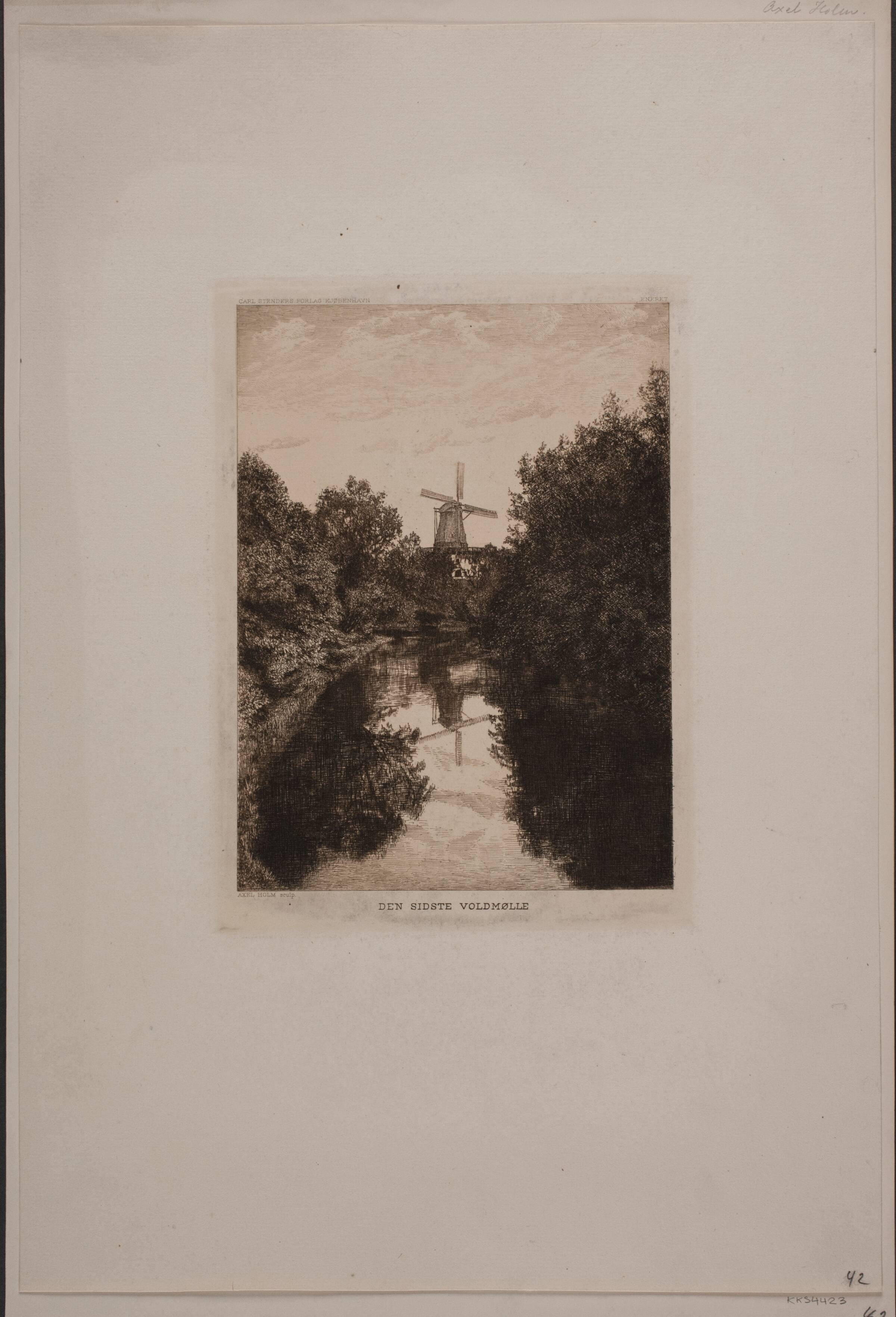 Den sidste voldmølle, Axel Holm, 1861-1935