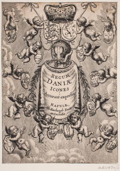 Titelblad til "Regum Daniæ Icones", 1646
