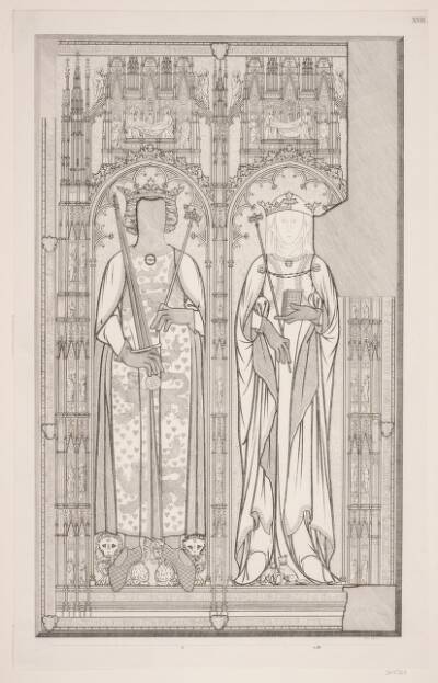 "Kongegravene i Ringsted Kirke". Planche XVII