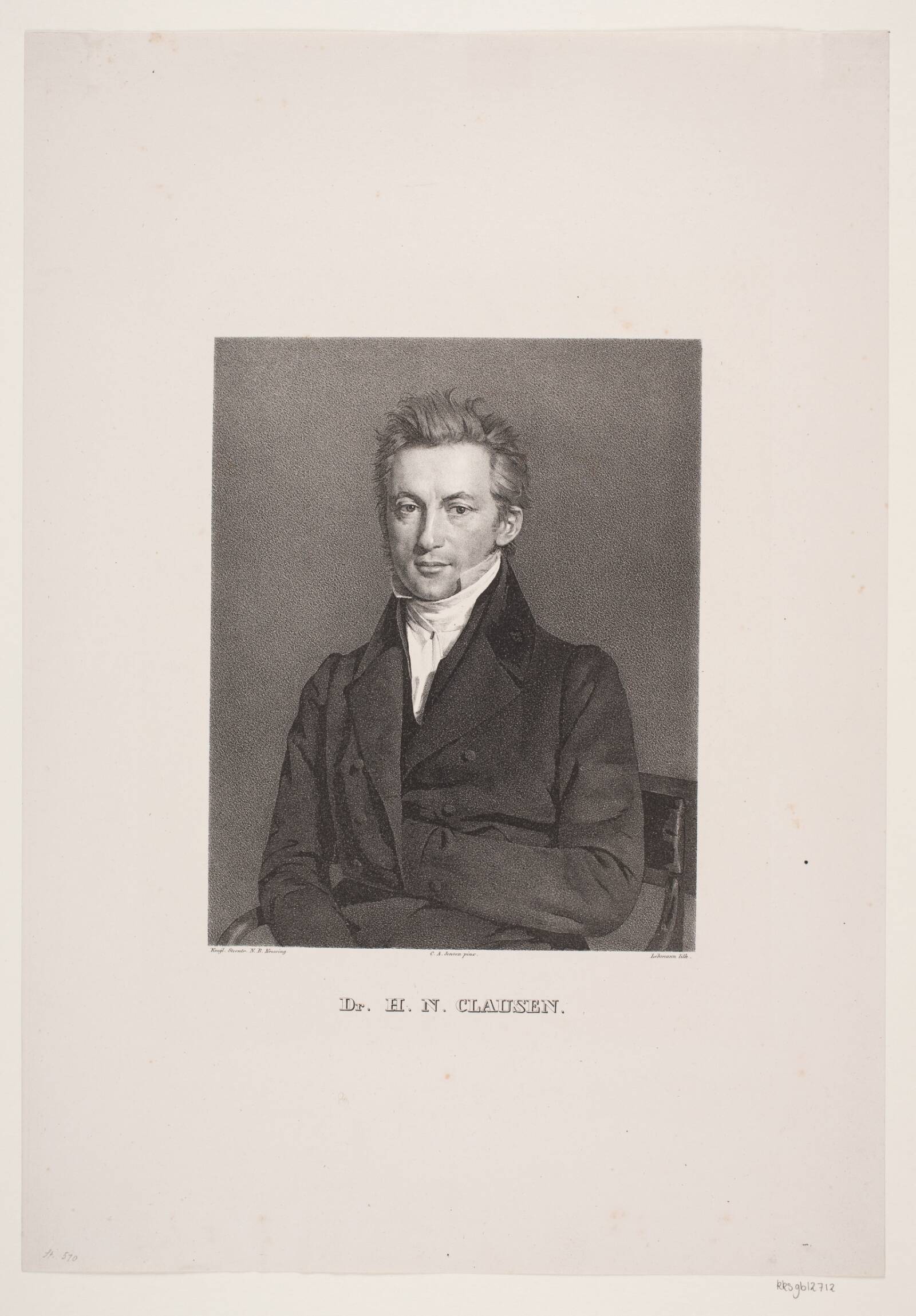 H.N. Clausen, Edvard Lehmann, 1837