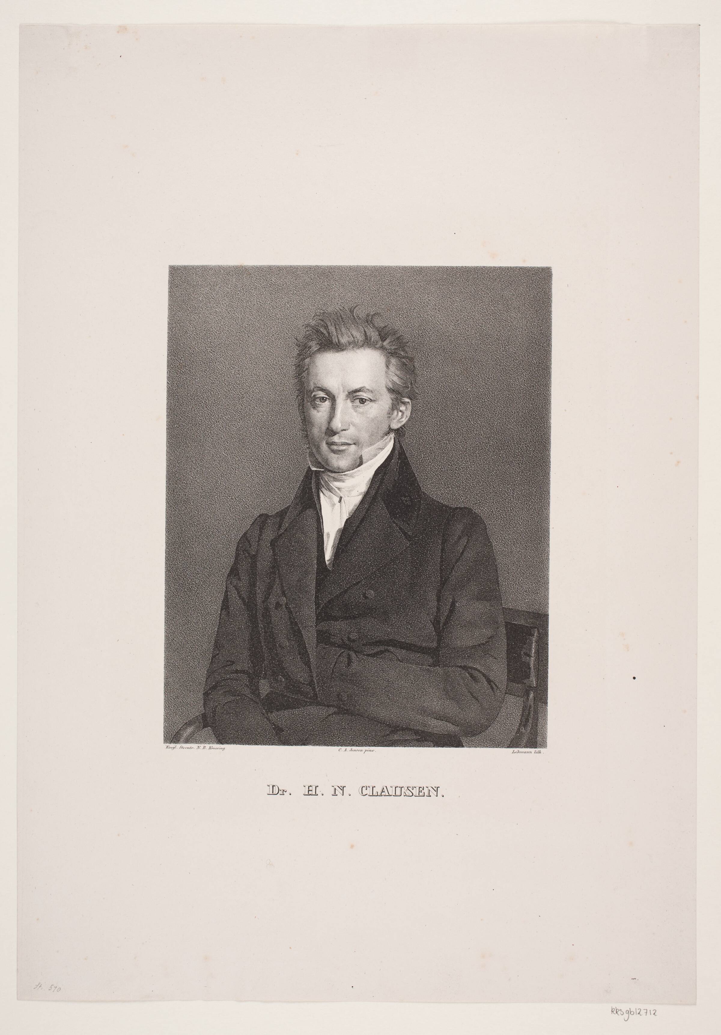 H.N. Clausen, Edvard Lehmann, 1837