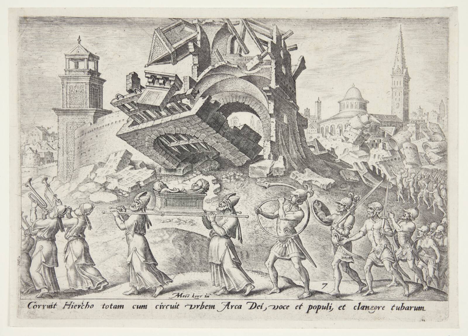 Jerikos ødelæggelse, Philips Galle, 1569