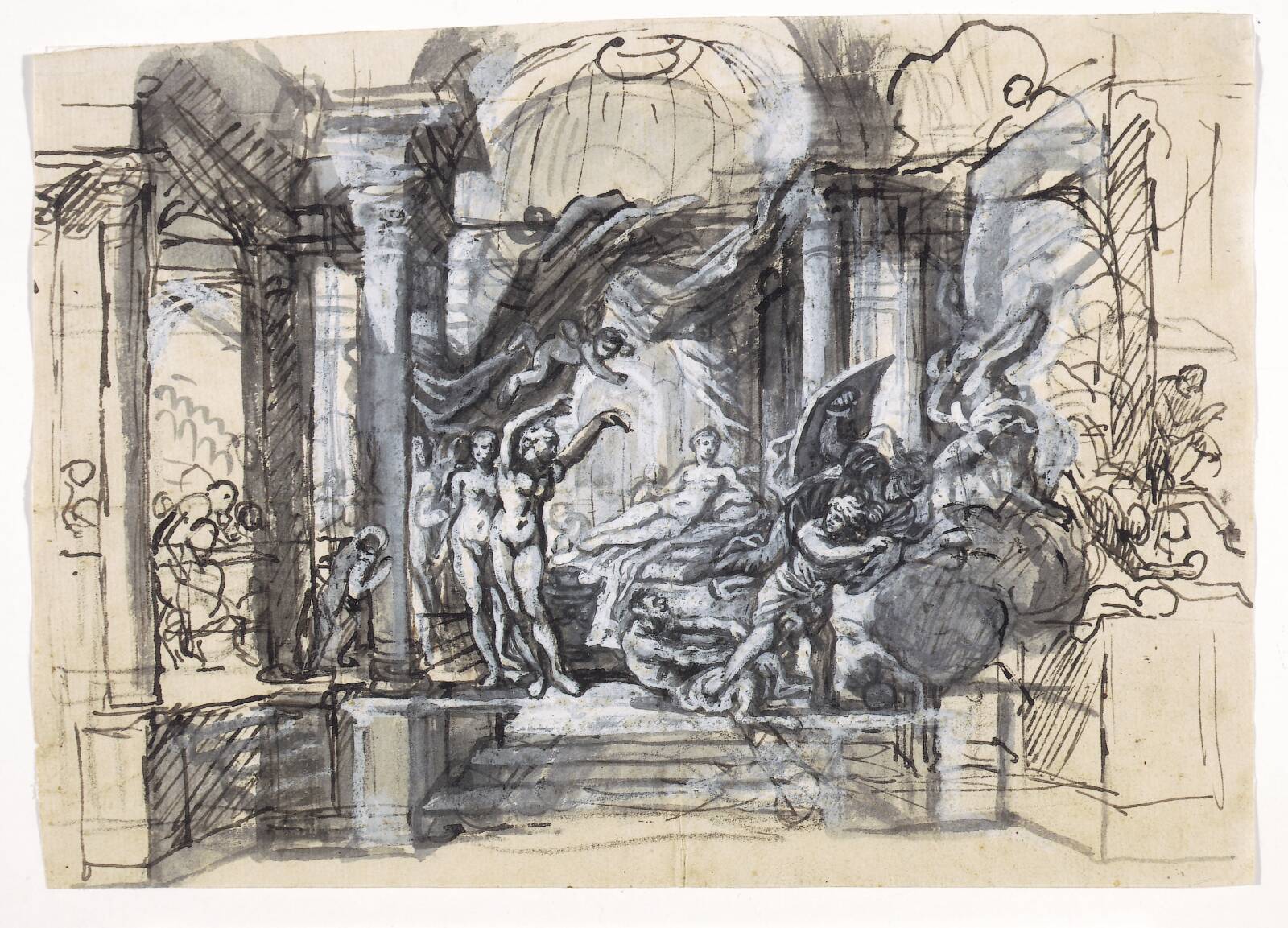 Allegorisk scene, Francesco la Marra, 1710-1780