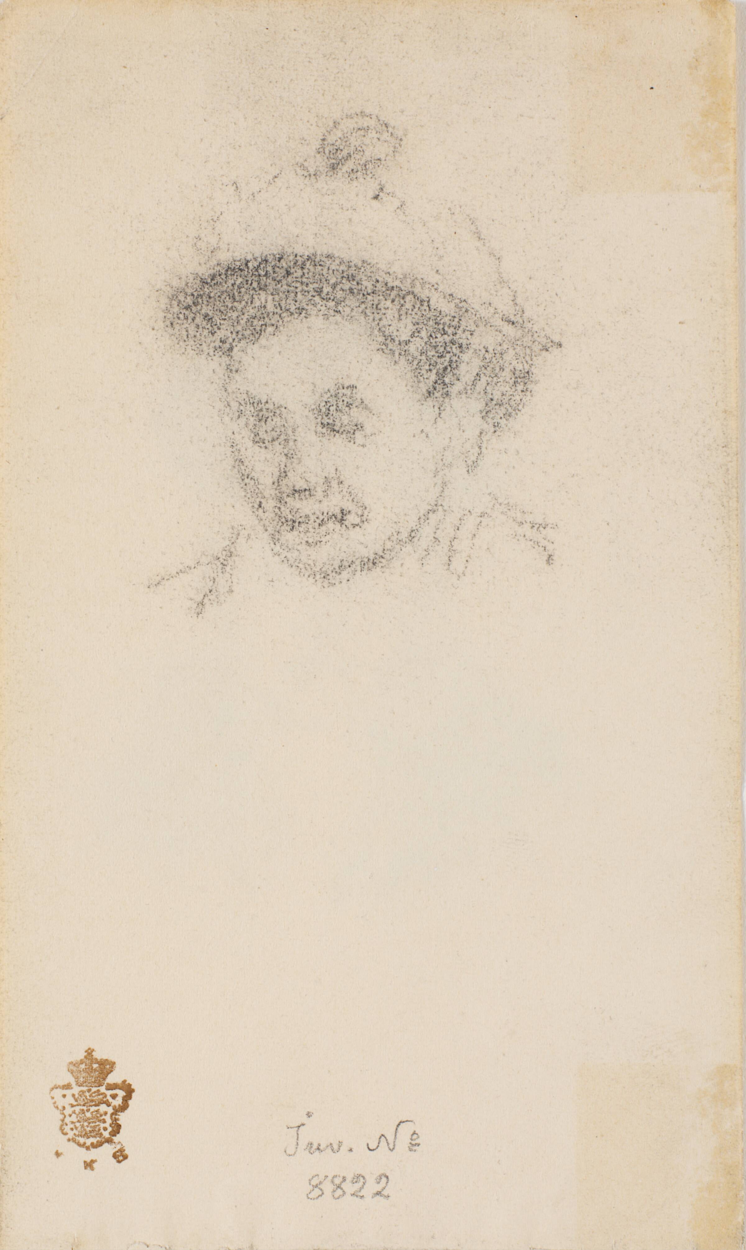 Hoved af dame med hat, L.A. Ring, 1893-1895