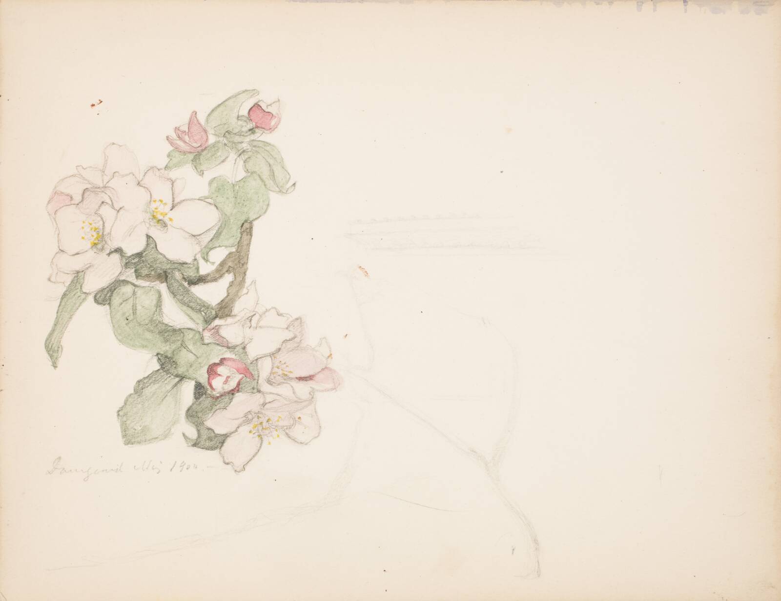 Æbleblomster, Agnes Slott-Møller, 1900