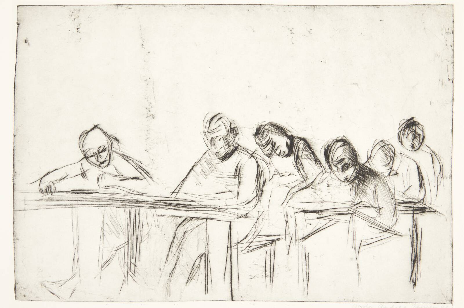 Skolebørn, Gerda Andrea Heltoft, 1960
