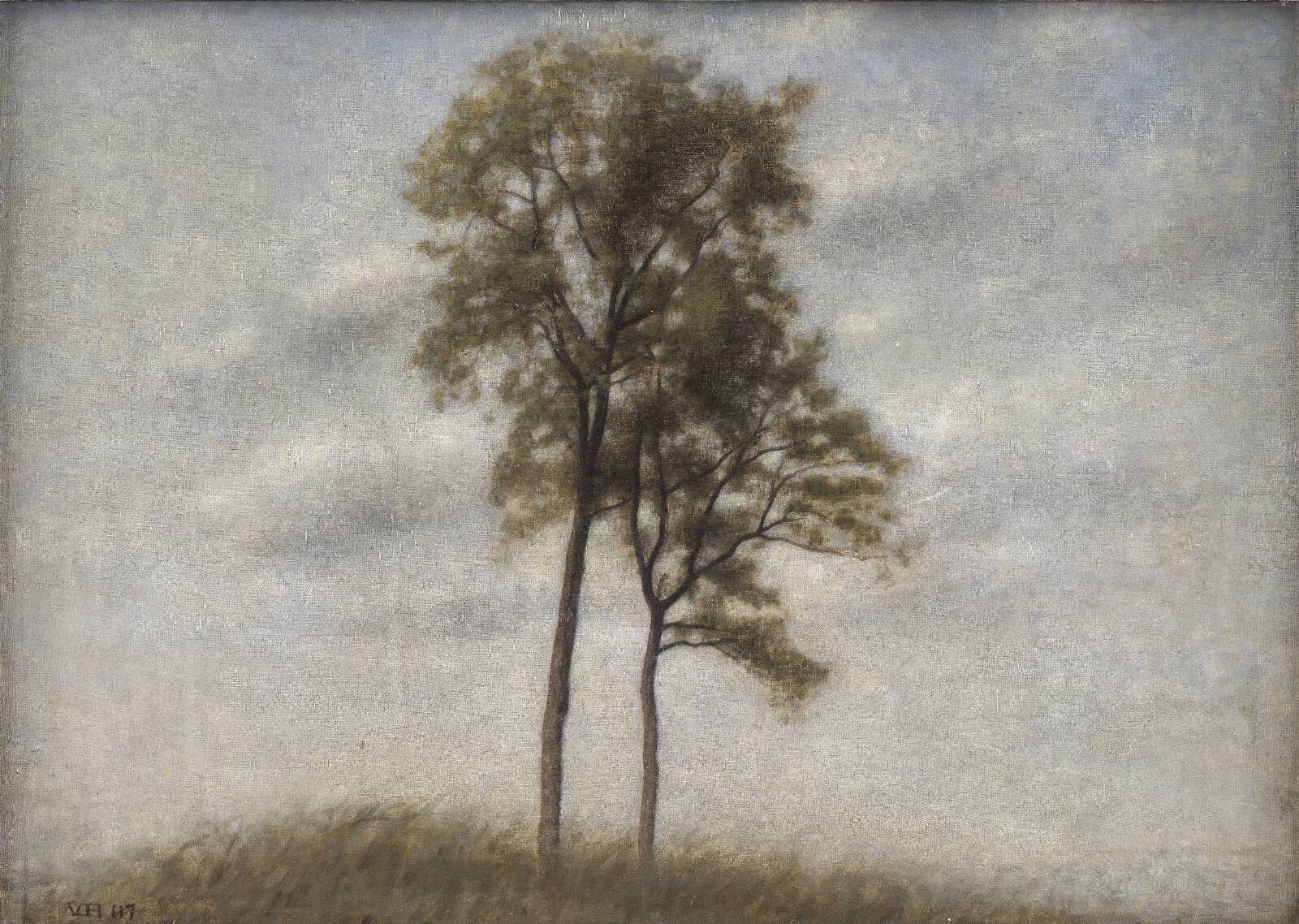 Unge ege, by Vilhelm Hammershøi, 1907