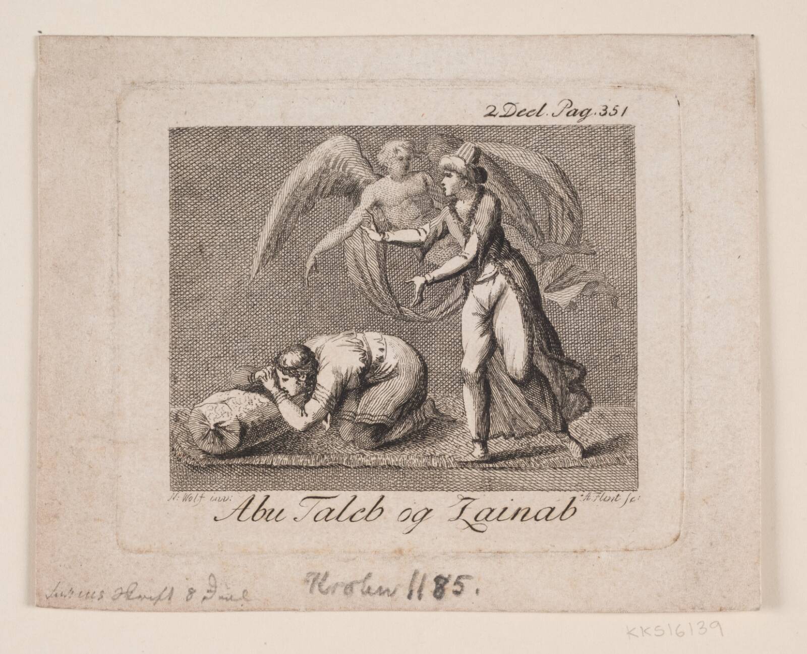 Abu Taleb og Zainab, Andreas Flint, 1792