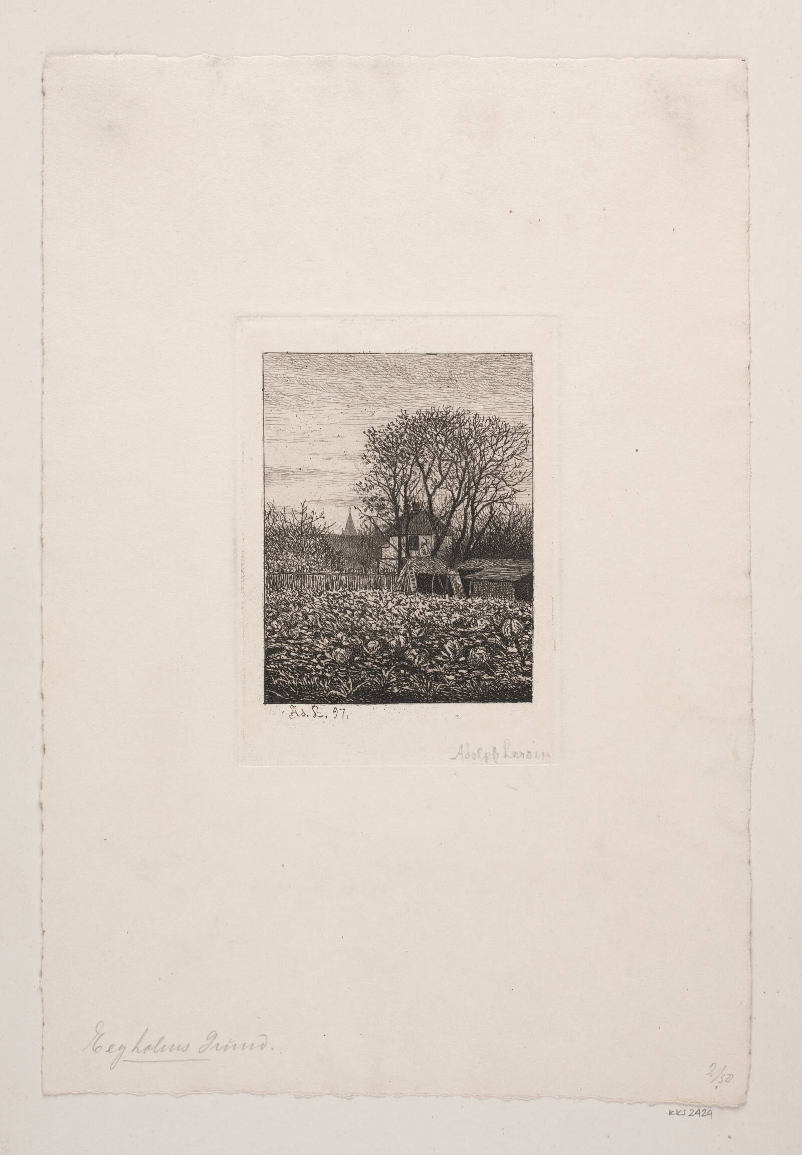 Eegholms grund, Adolph Larsen, 1897