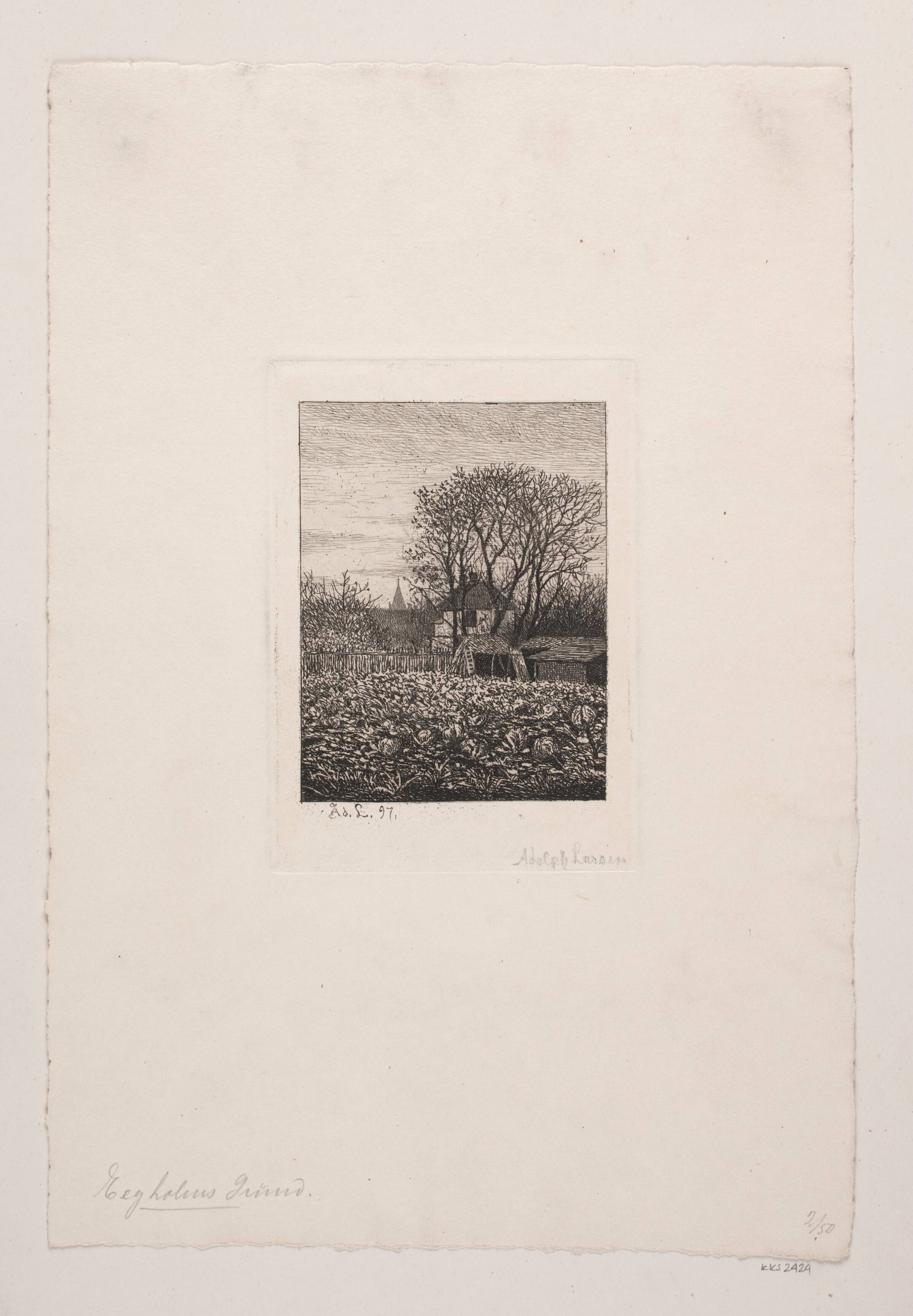 Eegholms grund, Adolph Larsen, 1897