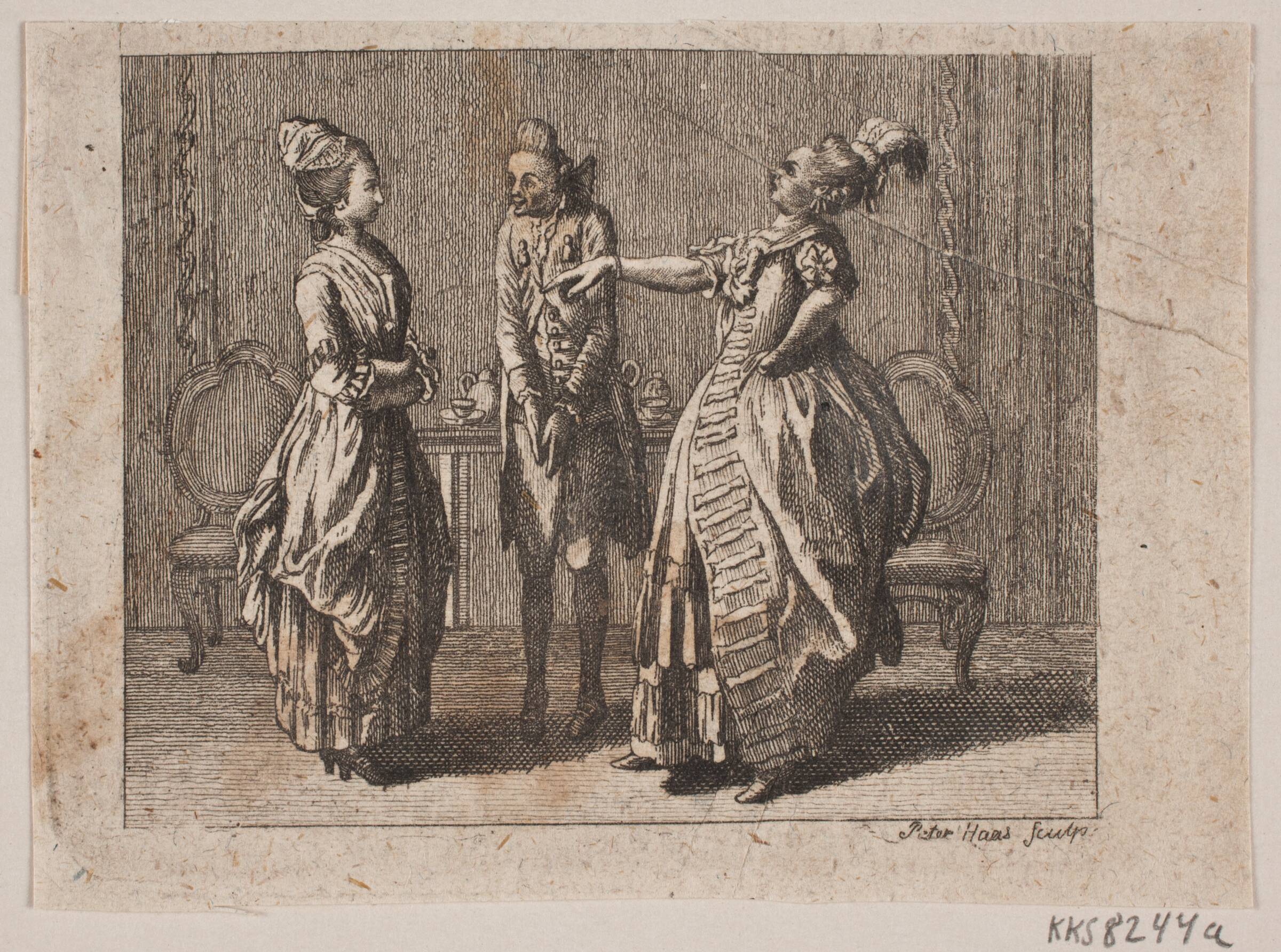 Vignet til "Sophies Reise fra Memel til Sachsen", Peter Haas, 1782