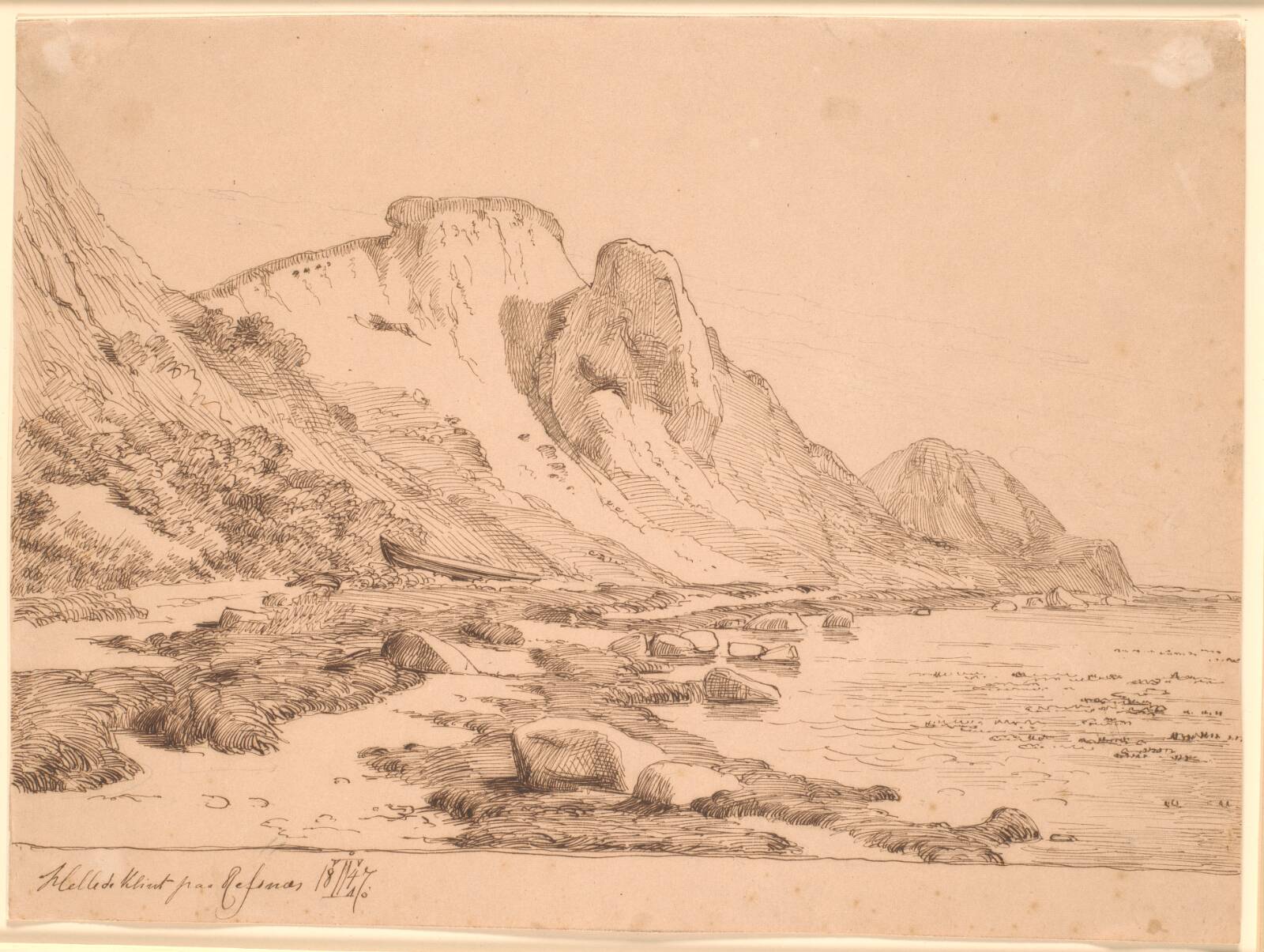 Hellede klint, Johan Thomas Lundbye, 1847