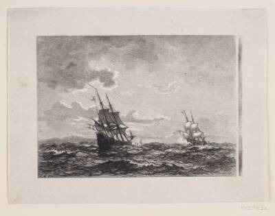 Illustration til H. Drachmann, "Paa Kanoner og Pokaler"