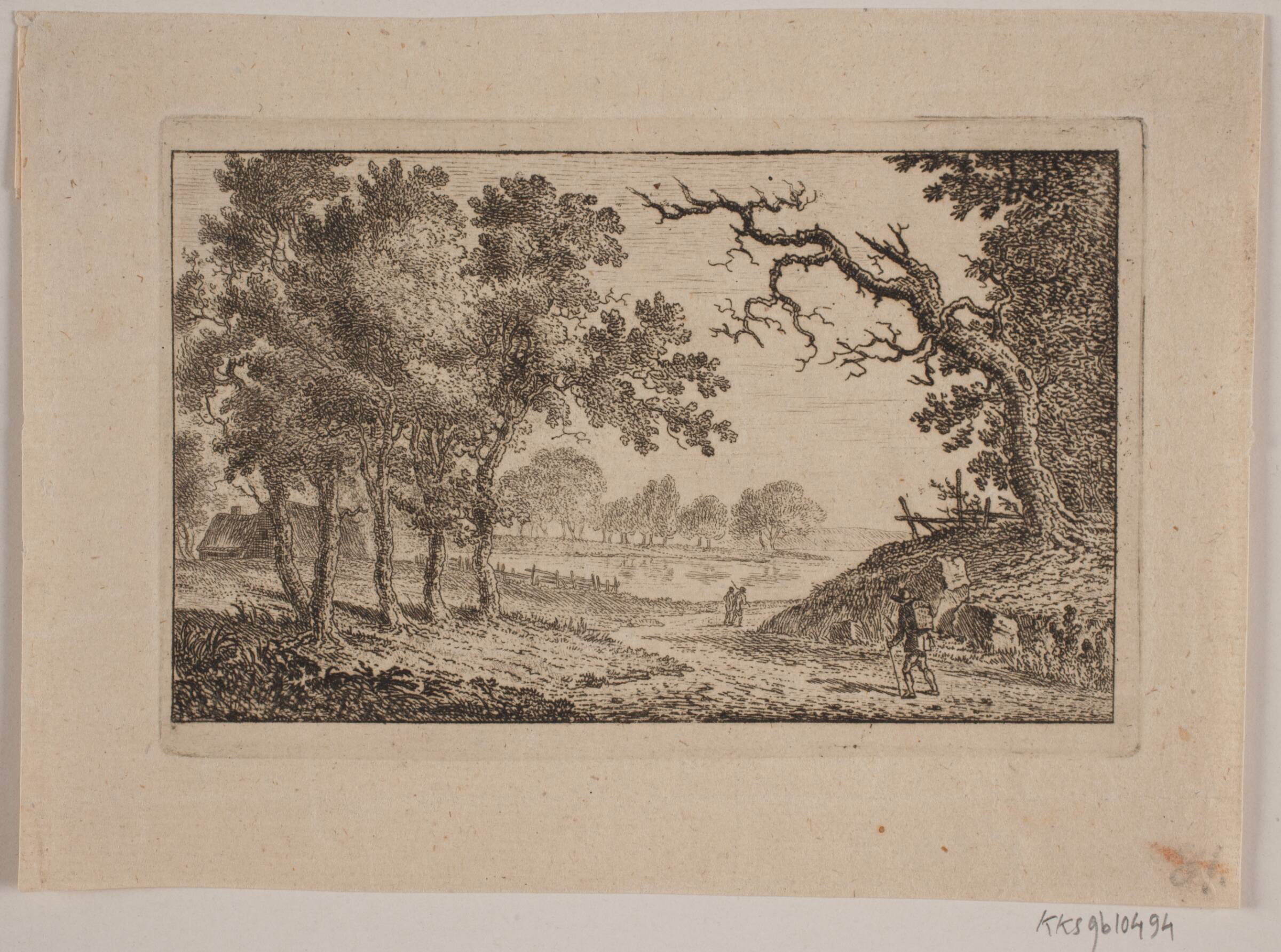 Landskab med en Sø i Baggrunden, Elias Meyer, 1763-1809