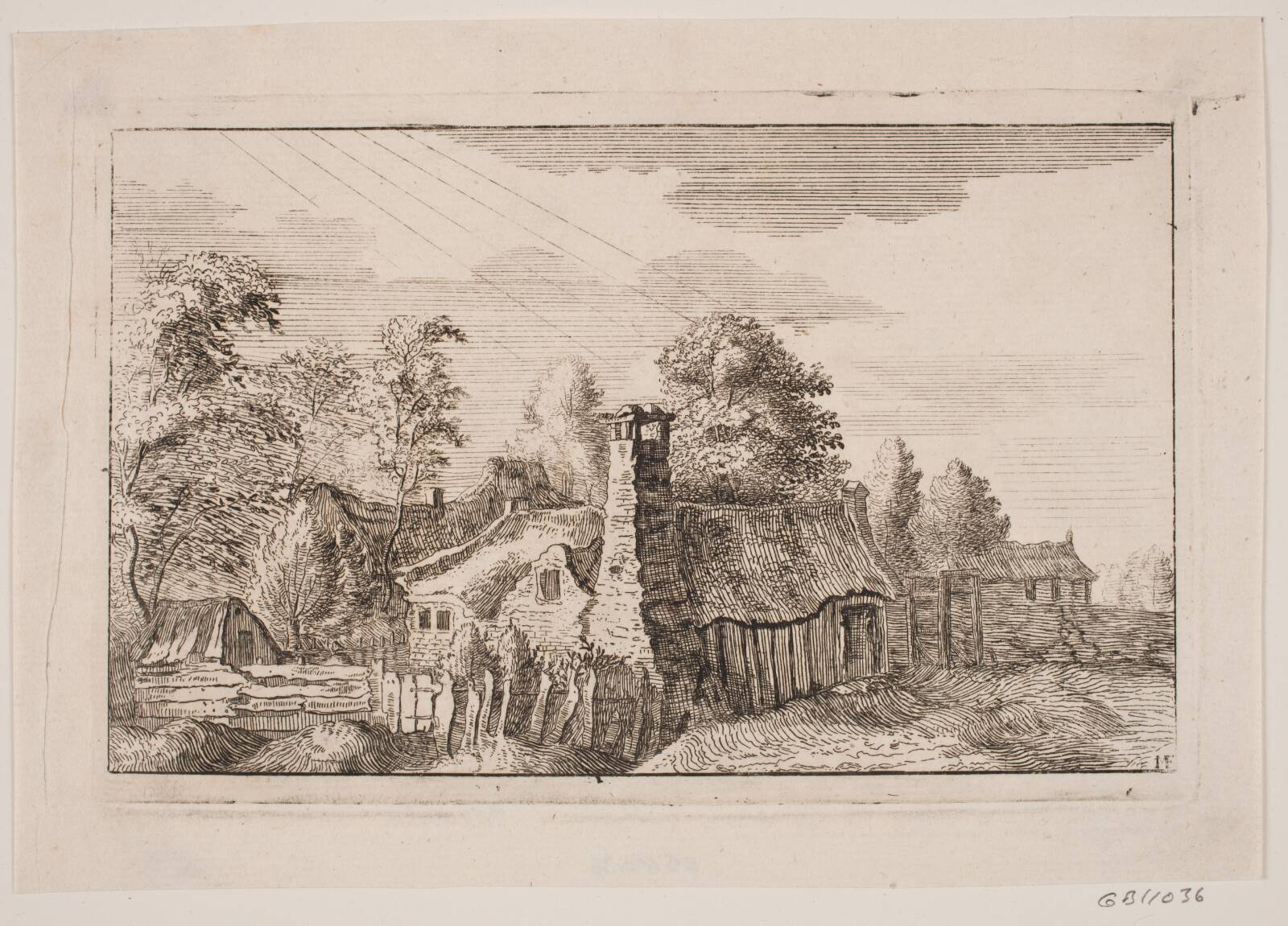 Forfaldne bondehuse, Michael Fosie, 1740-1749