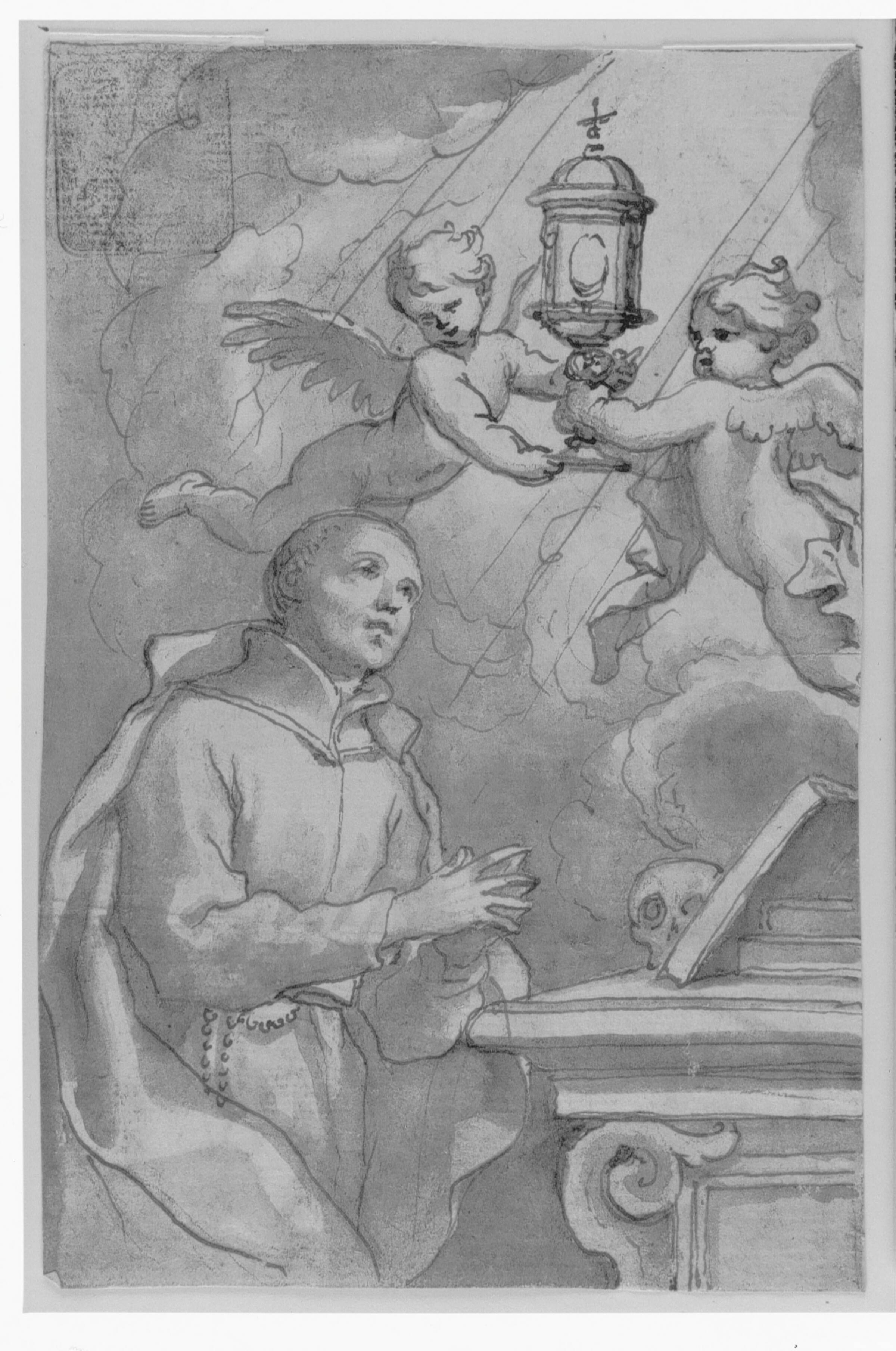 Den hellige Paschalis Baylon, Domenico Piola, 1627-1703