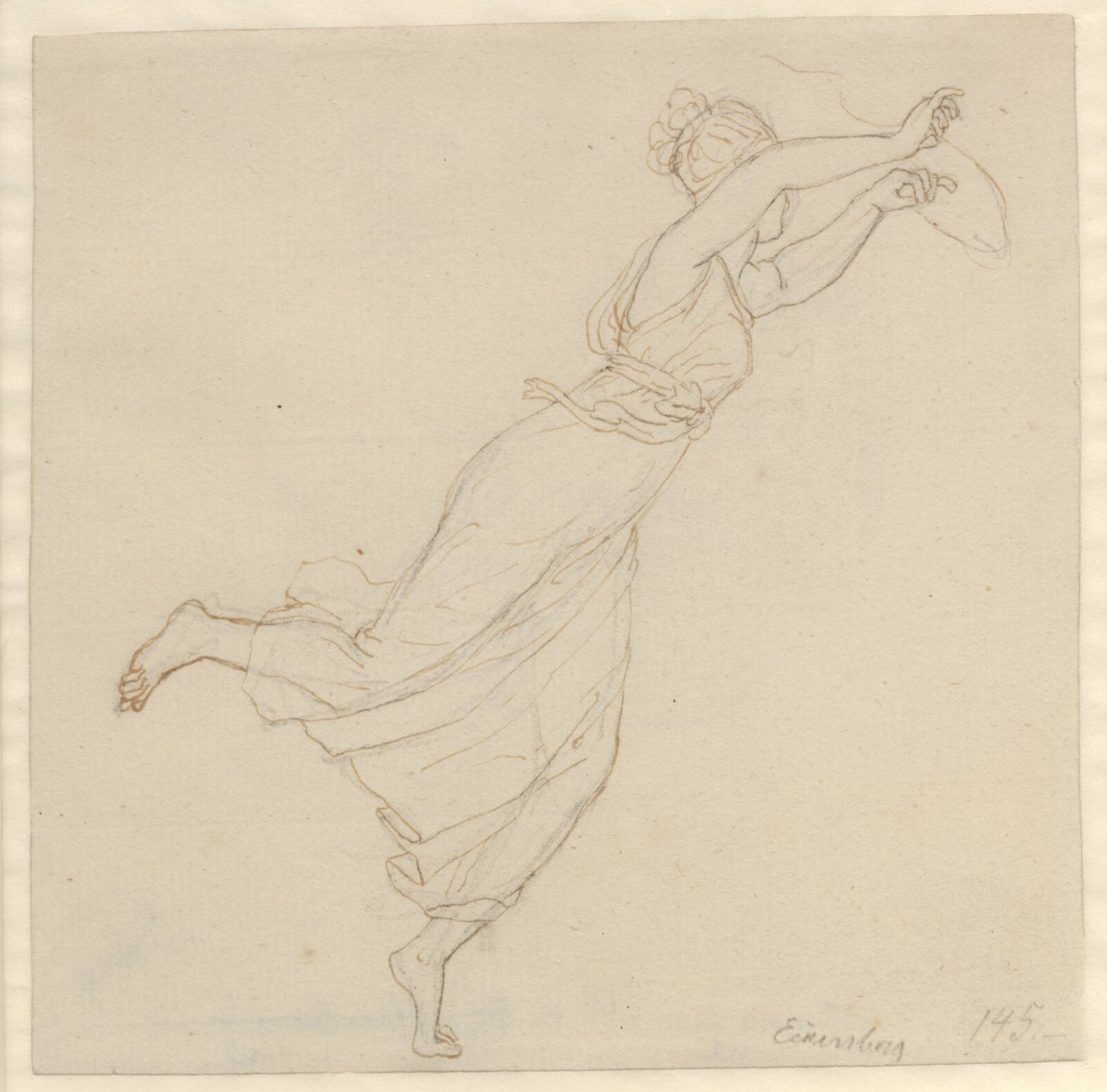 Dansende pige, C.W. Eckersberg, 1783-1853