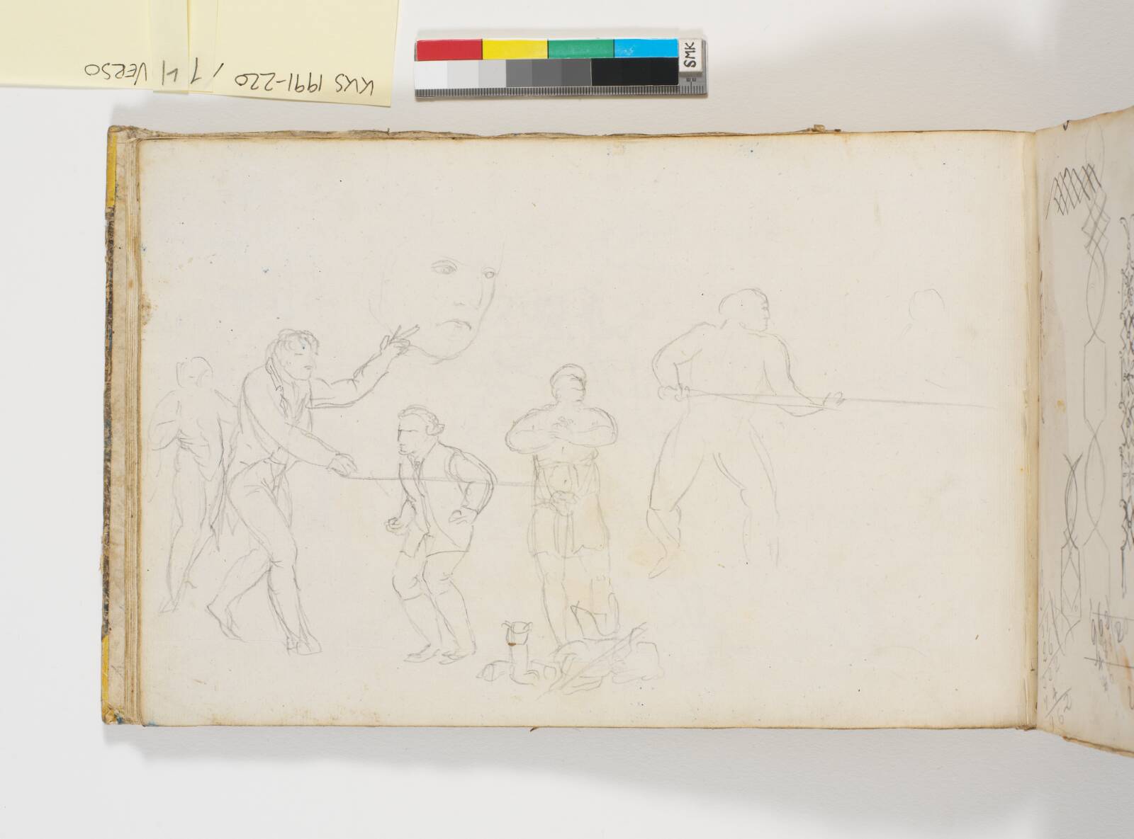 Mandlige agerende figurer, C.W. Eckersberg, 1804