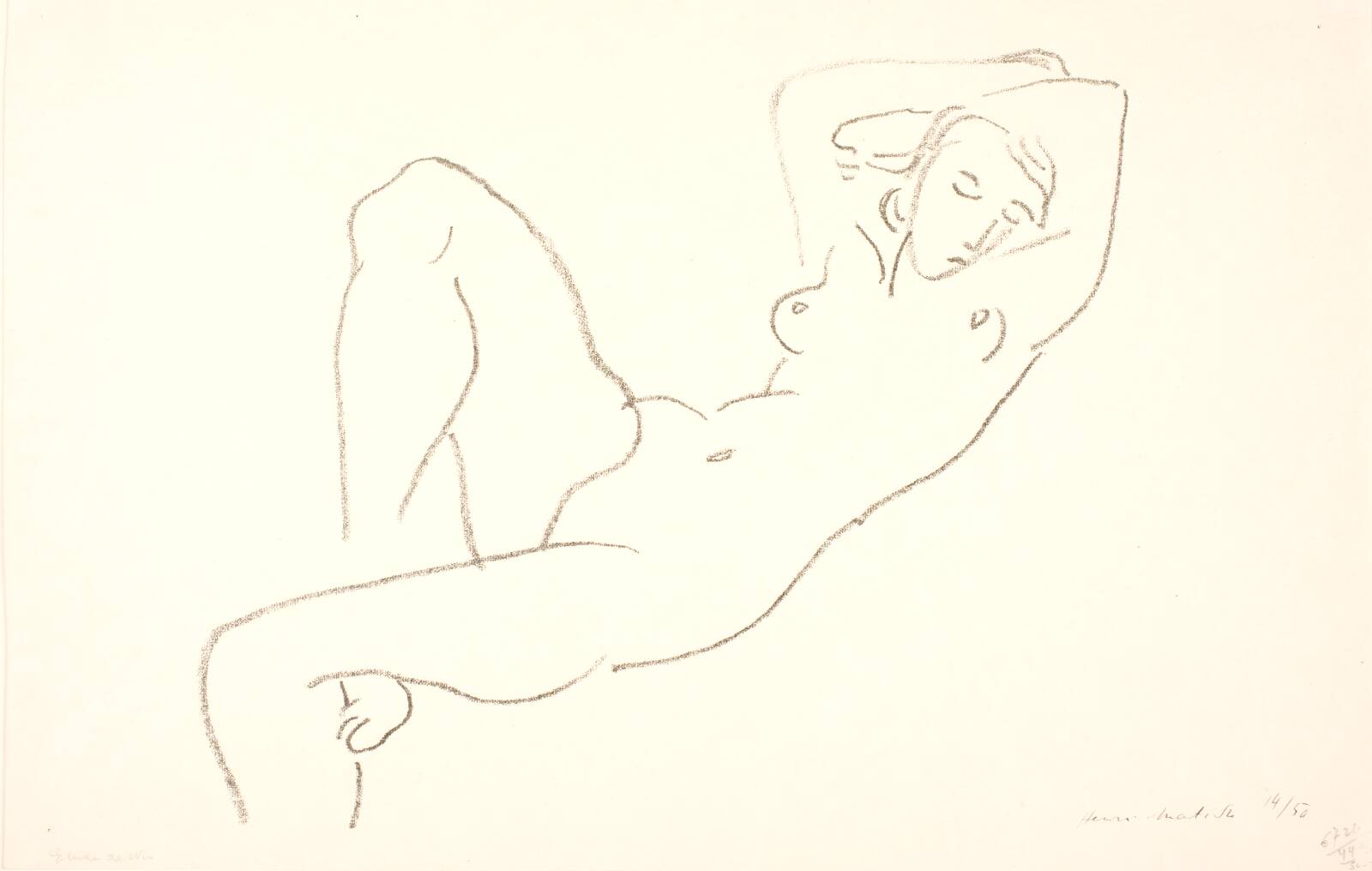 Sovende, nøgen kvinde, Henri Matisse, 1913