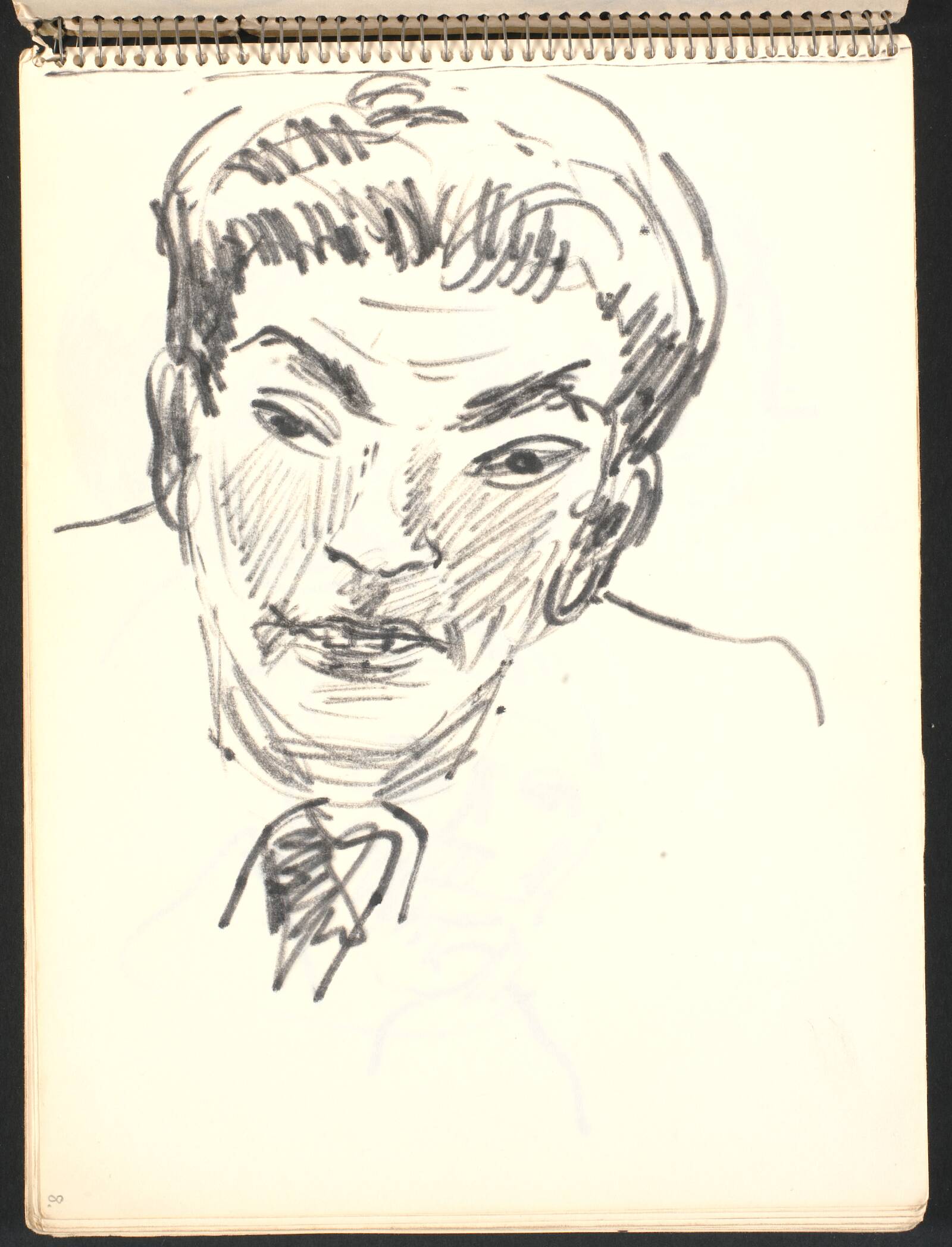 Mandsportræt, Gottfred Eickhoff, 1952