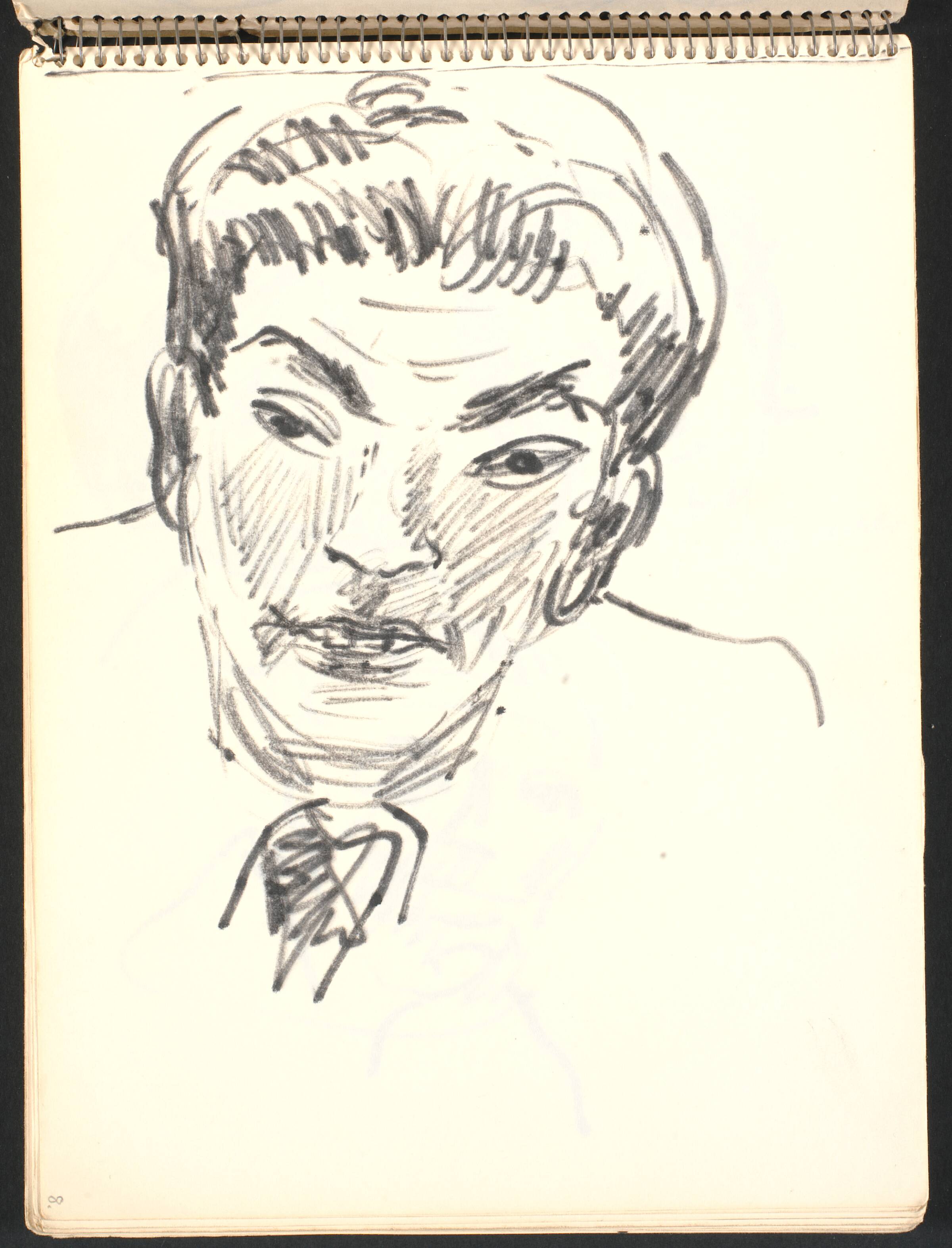 Mandsportræt, Gottfred Eickhoff, 1952