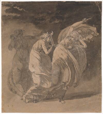 Julia og Fulvia. Scene fra Voltaires "Le Triumvirat", 4. akt