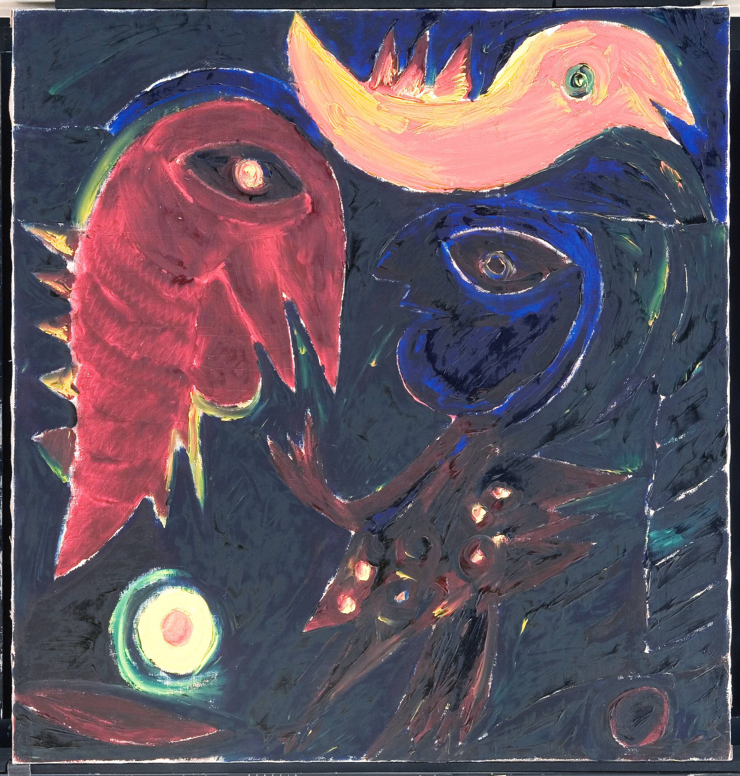 Kraplakrød fugl, Carl-Henning Pedersen, 1972