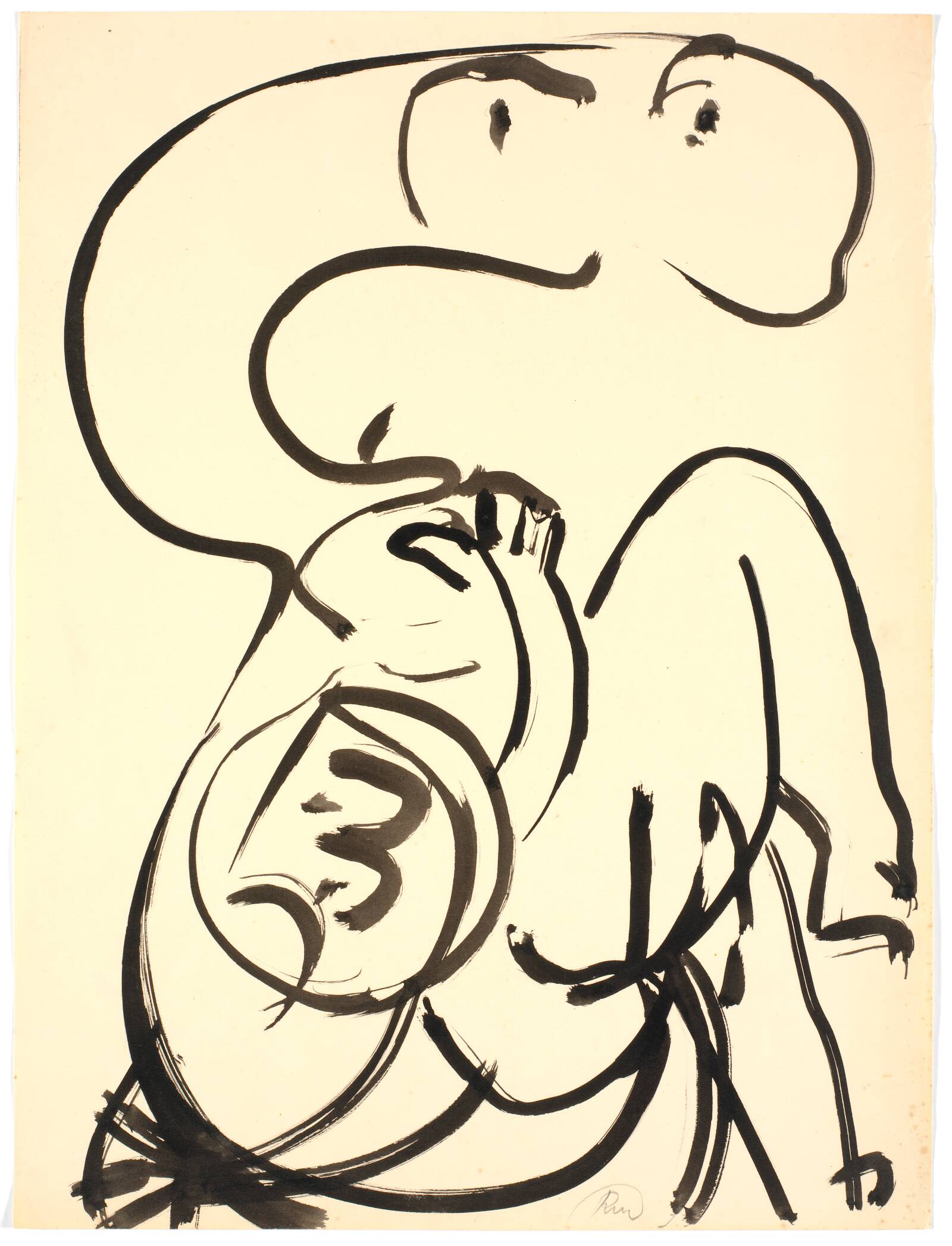 Mor-barn figur, Richard Mortensen, 1942-1944