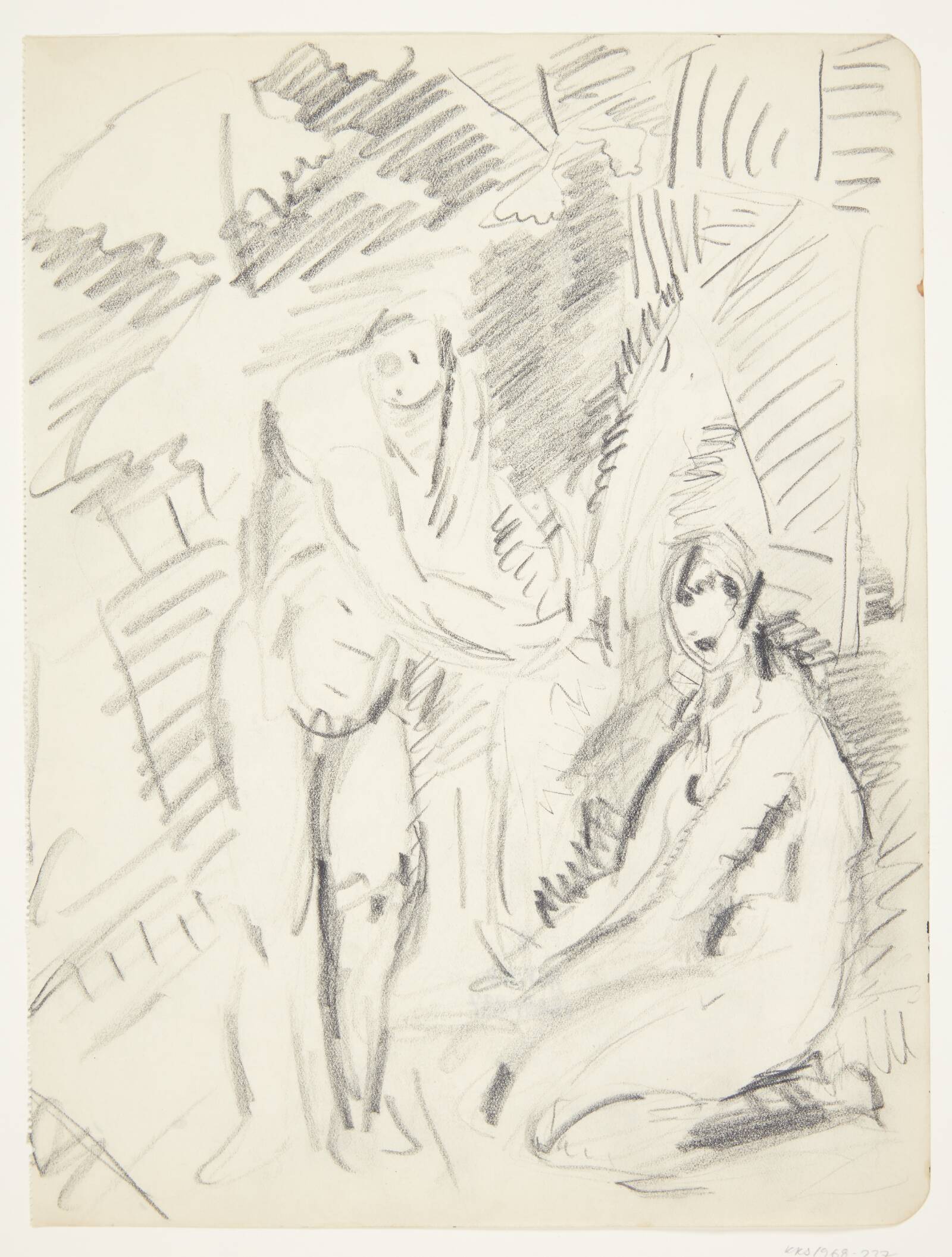 To badende kvindefigurer, Ebba Carstensen, 1900-1967