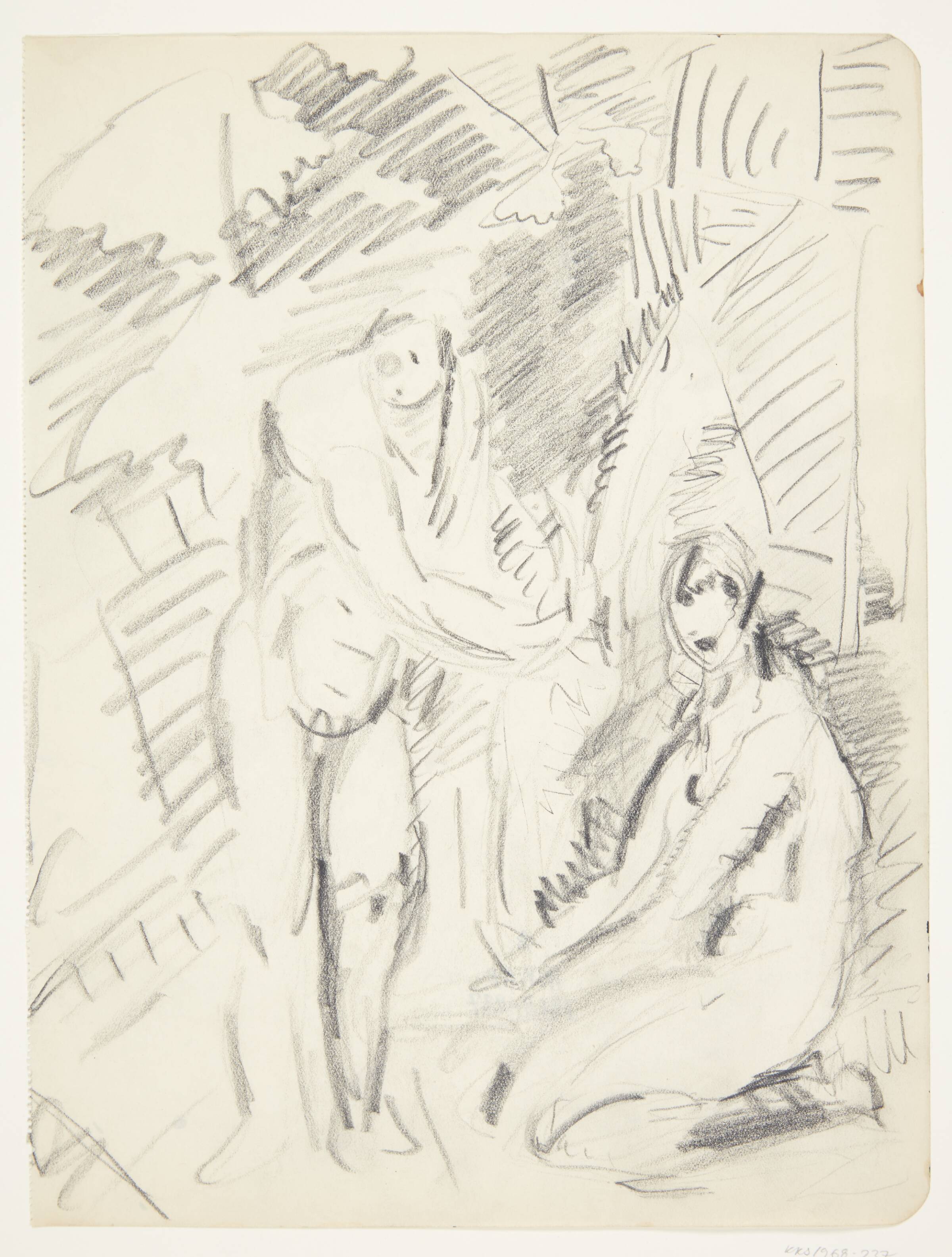 To badende kvindefigurer, Ebba Carstensen, 1900-1967