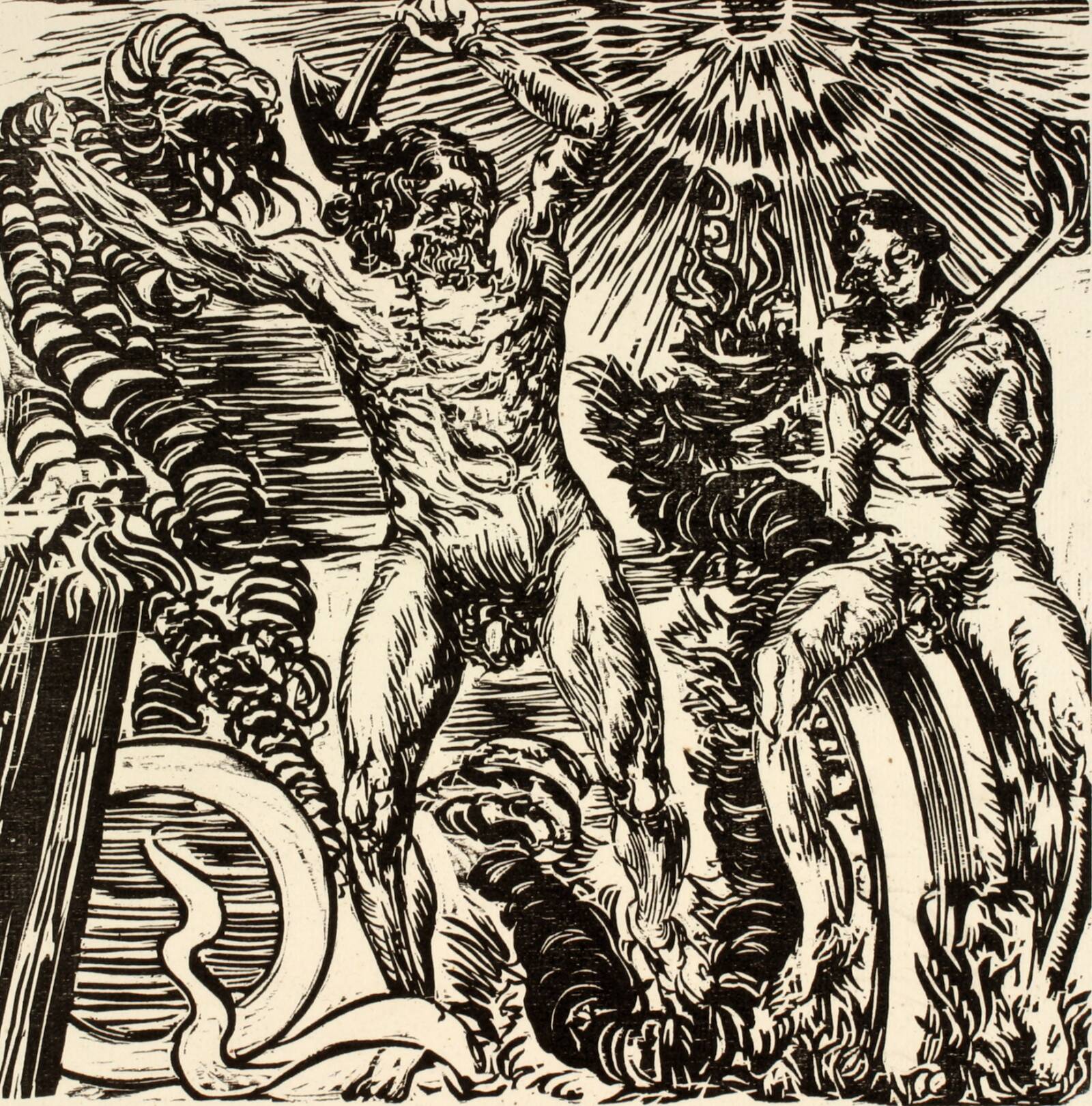 Thor og midgårdsormen, Aksel Jørgensen, 1921-1923