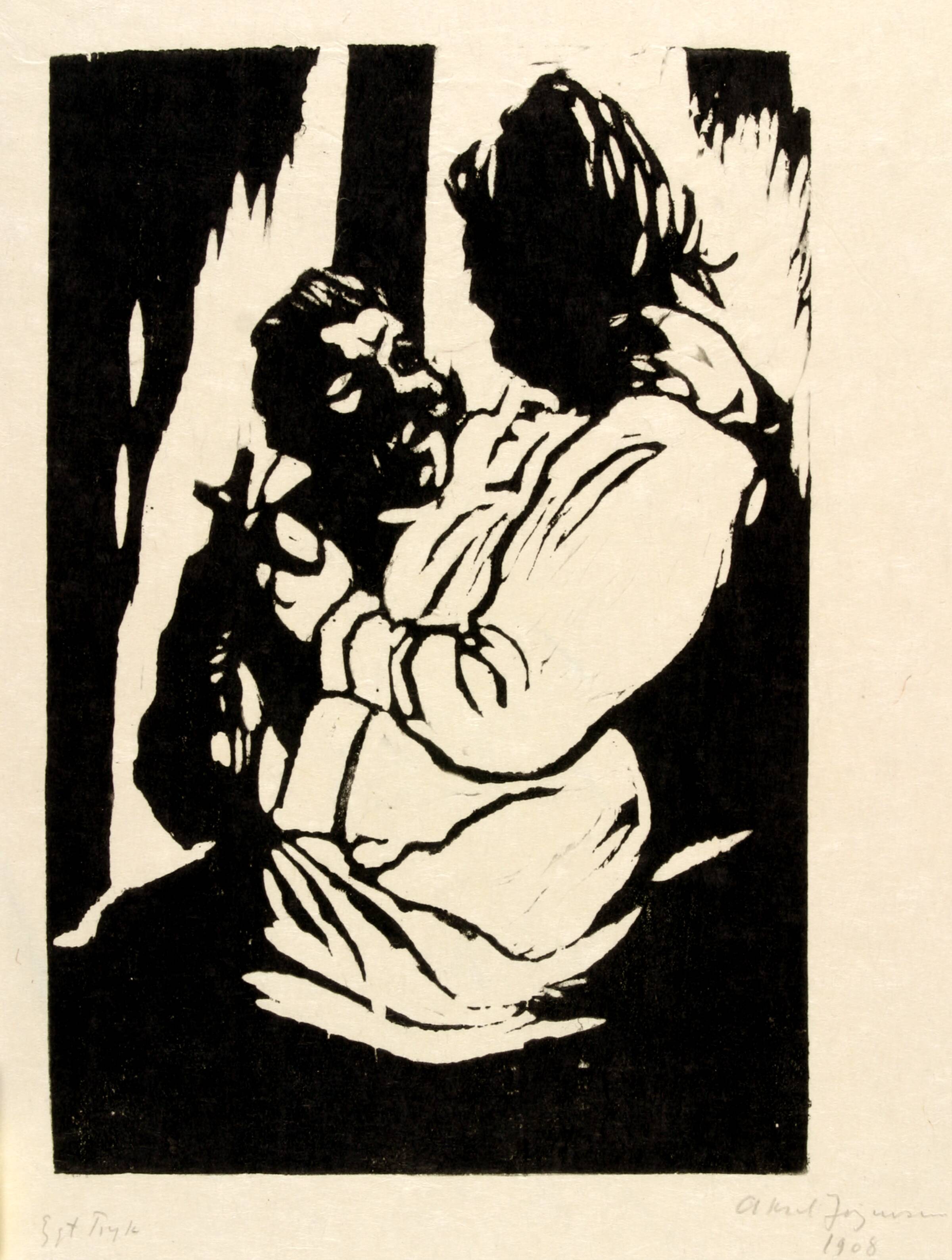 To mennesker, Aksel Jørgensen, 1908