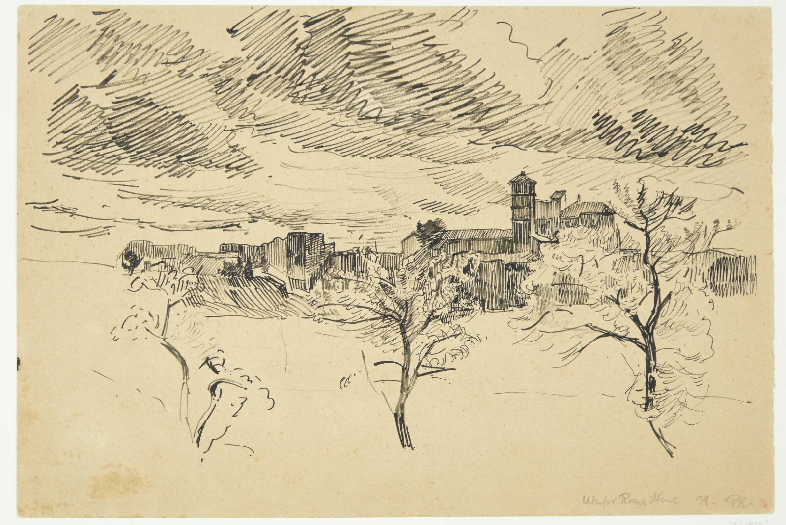 "Udenfor Roms Mure", Peter Hansen, 1899