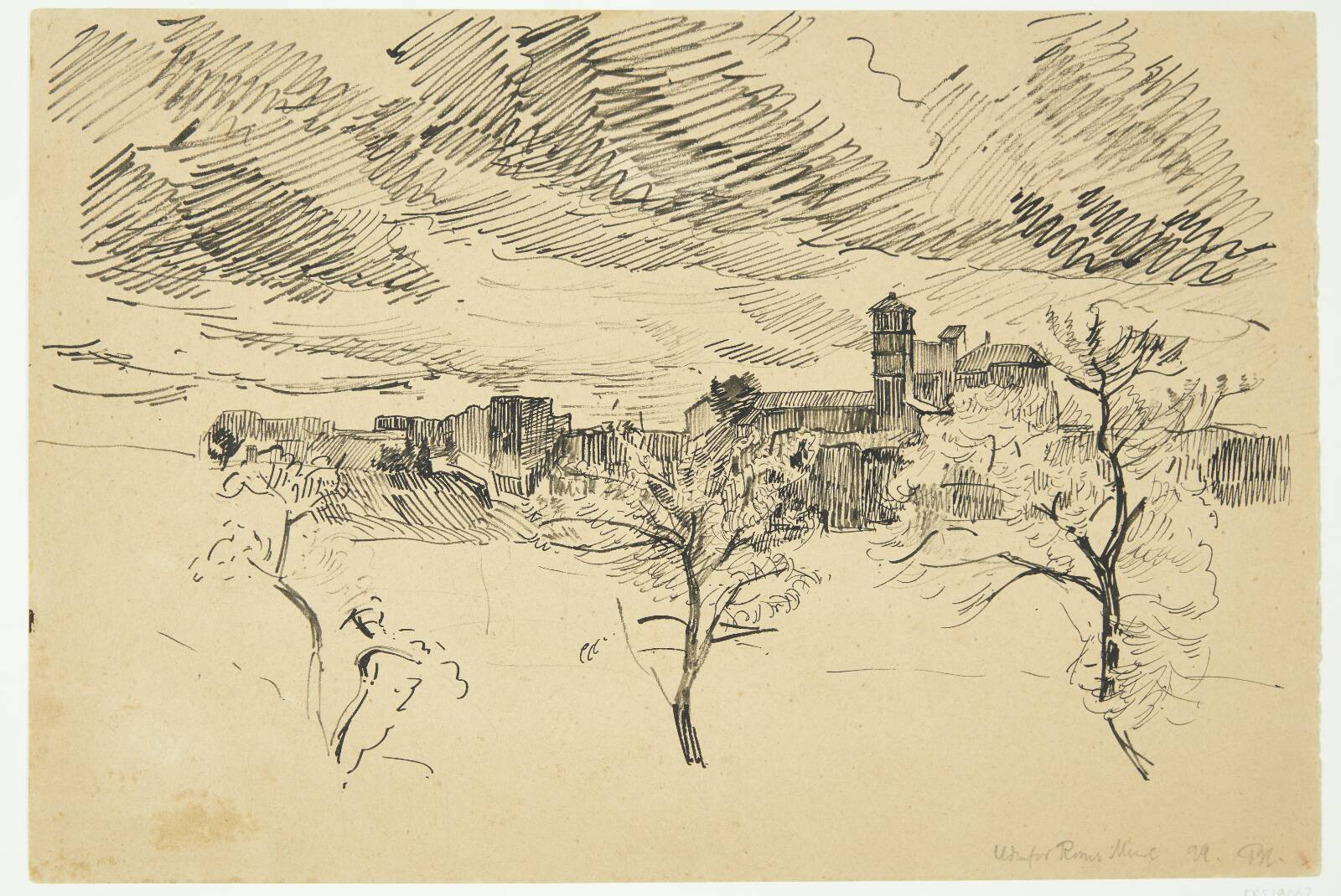 "Udenfor Roms Mure", by Peter Hansen, 1899